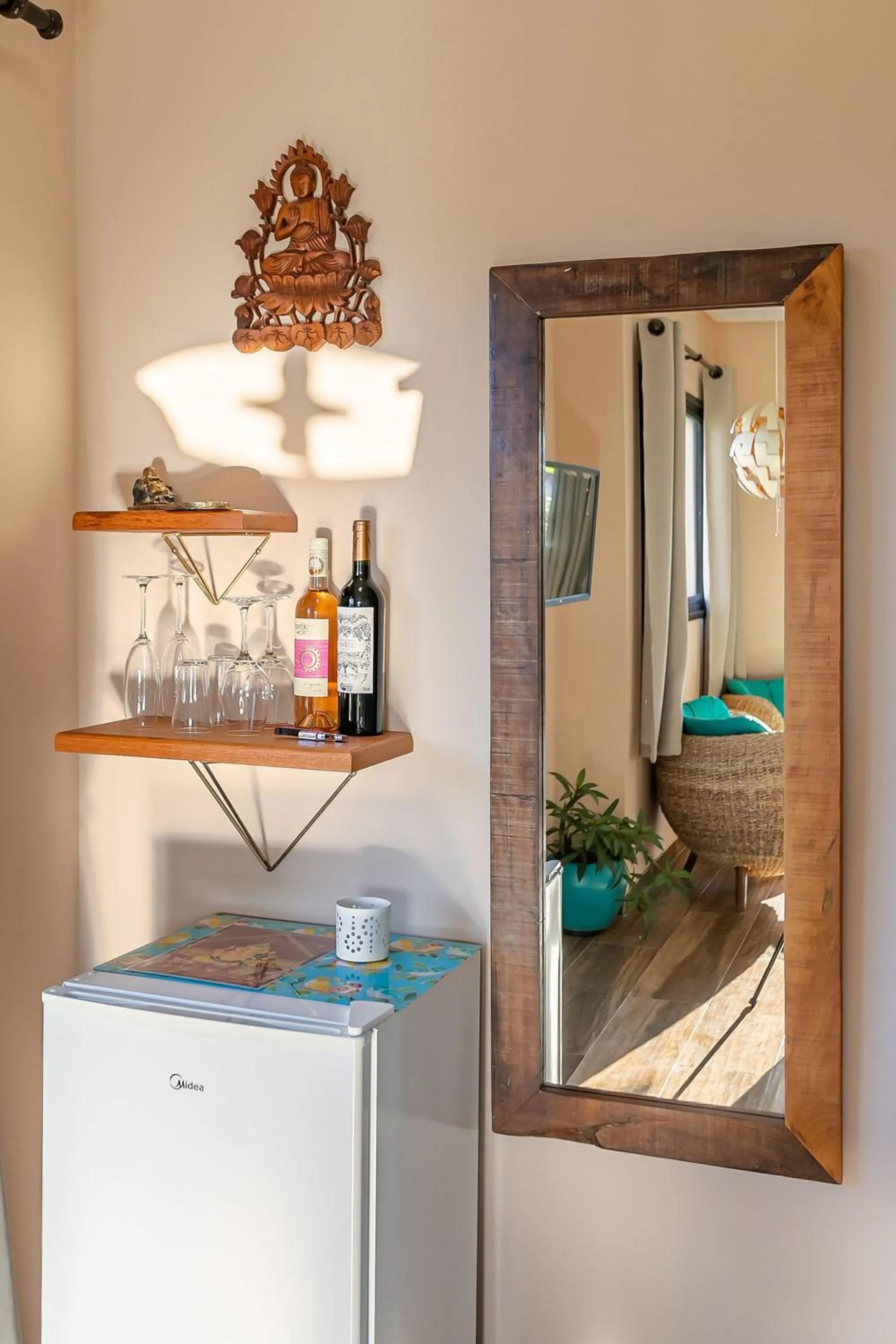 Decorative detail in Shiva Boutique Hotel - Praia do Rosa