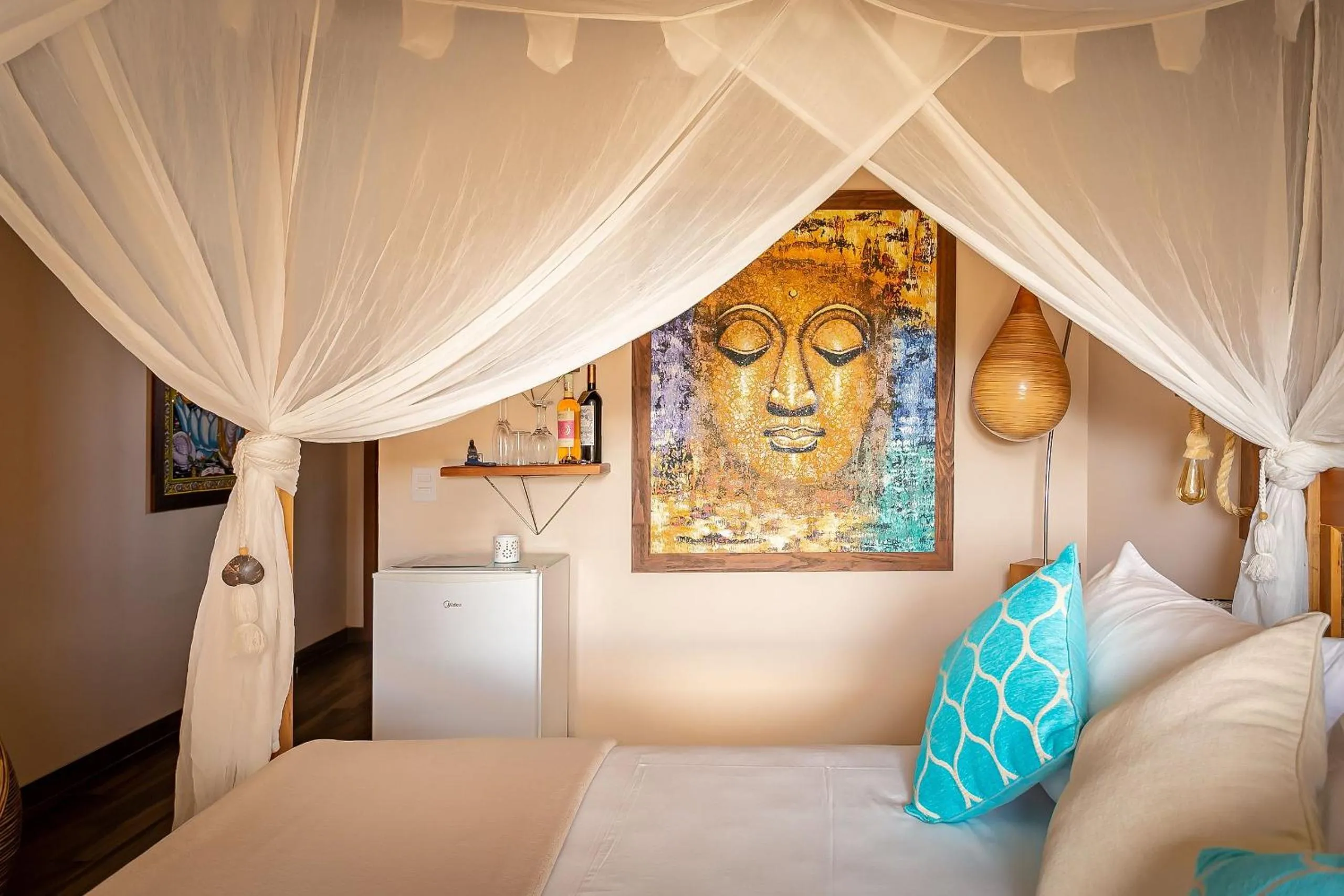 Decorative detail, Bed in Shiva Boutique Hotel - Praia do Rosa