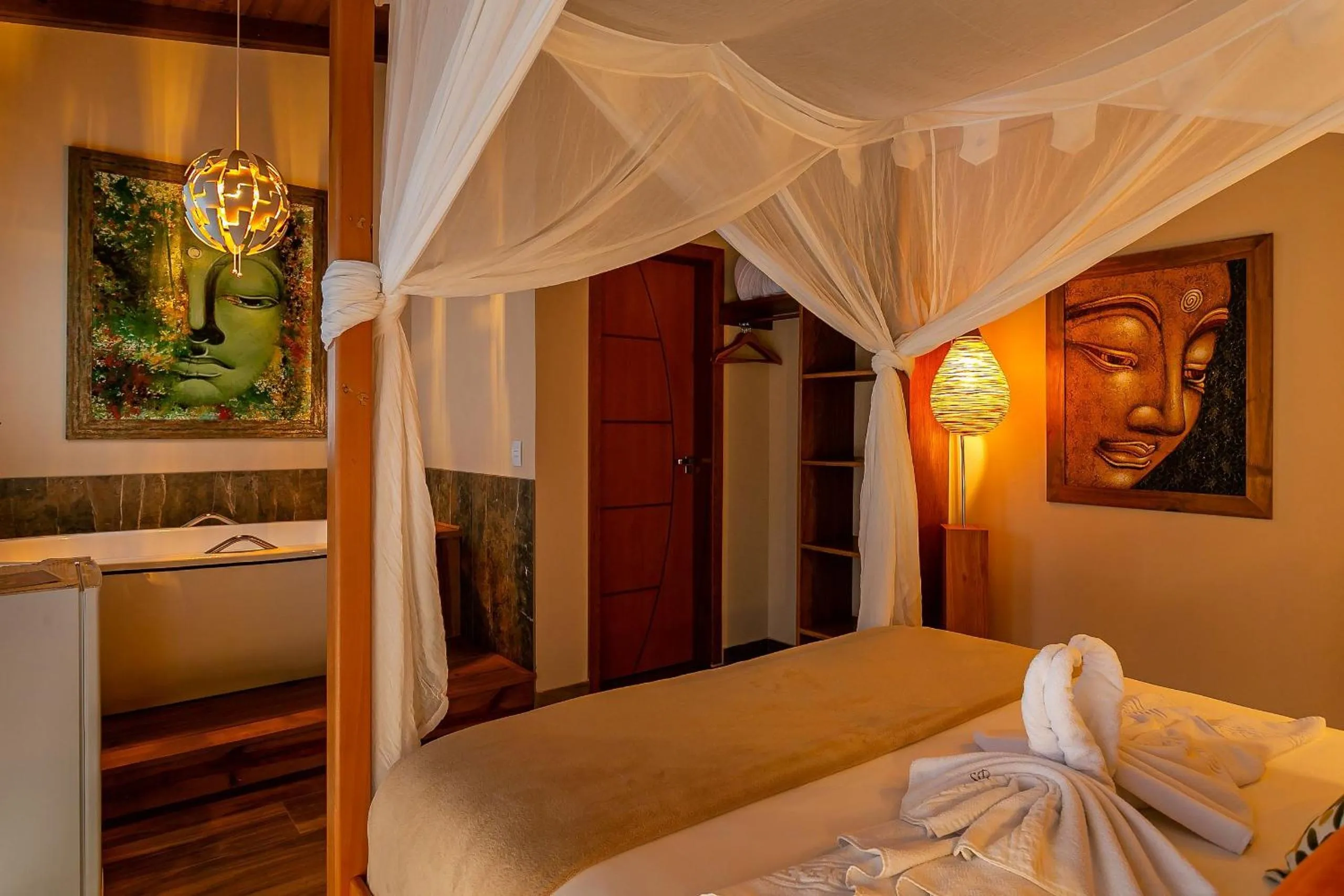 Bedroom, Bed in Shiva Boutique Hotel - Praia do Rosa