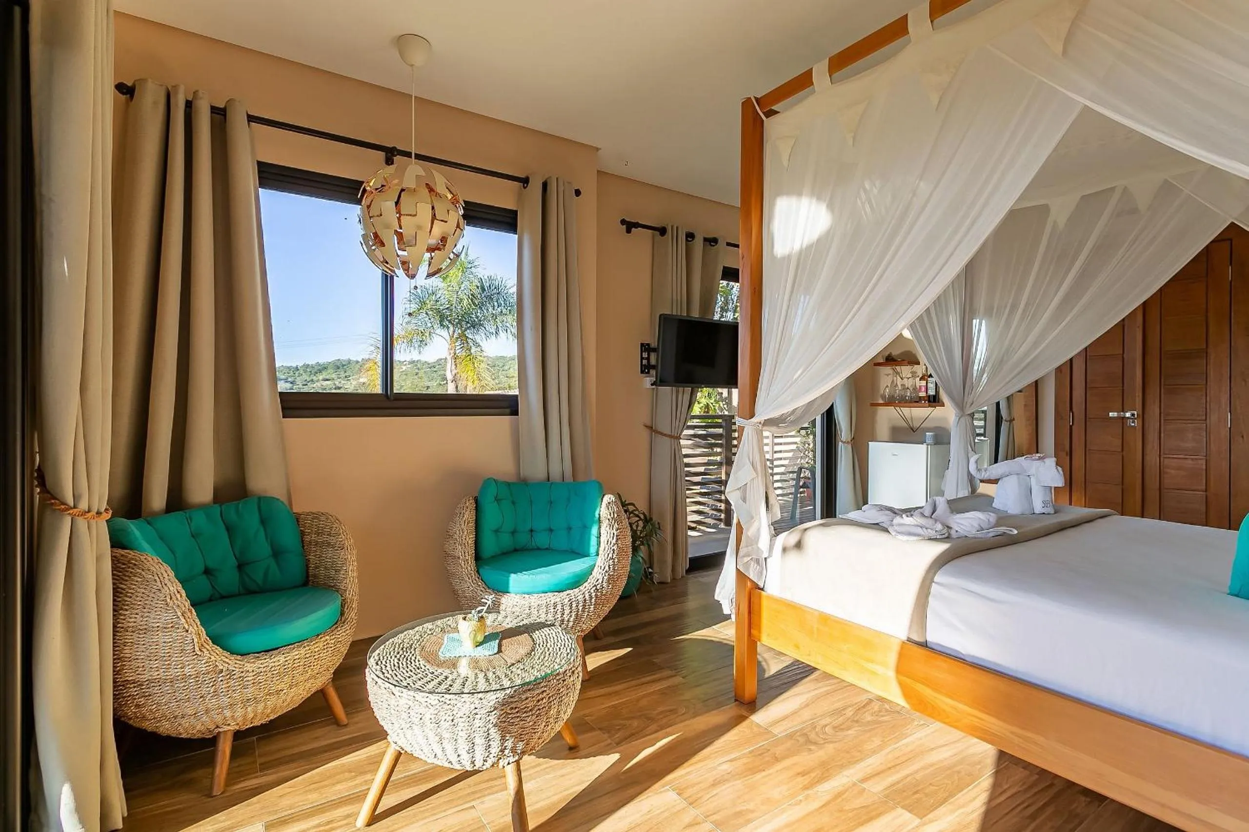 Bedroom, Bed in Shiva Boutique Hotel - Praia do Rosa