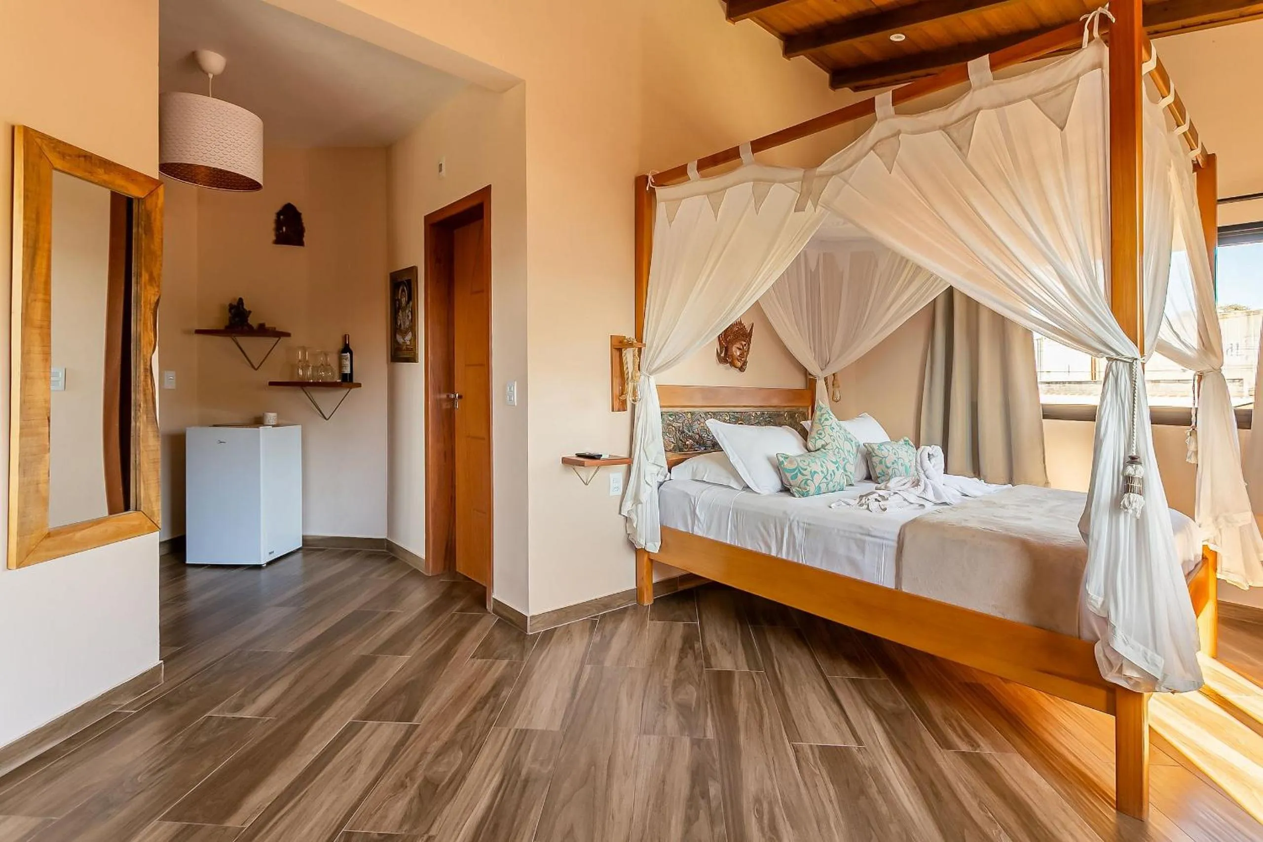 Bedroom, Bed in Shiva Boutique Hotel - Praia do Rosa