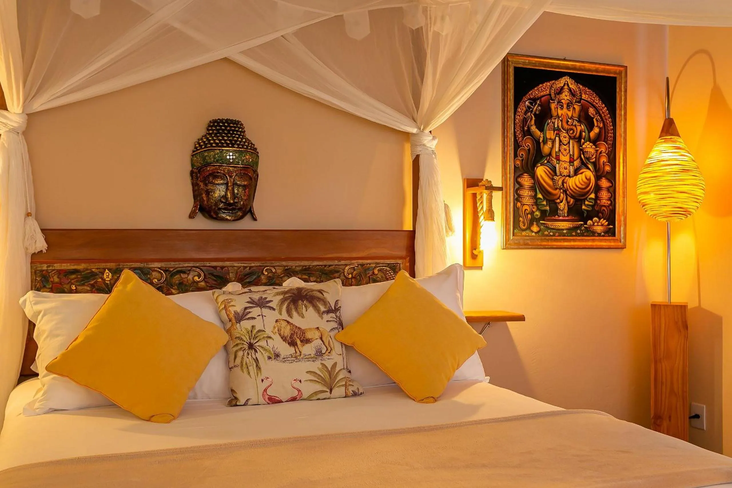 Bedroom, Bed in Shiva Boutique Hotel - Praia do Rosa