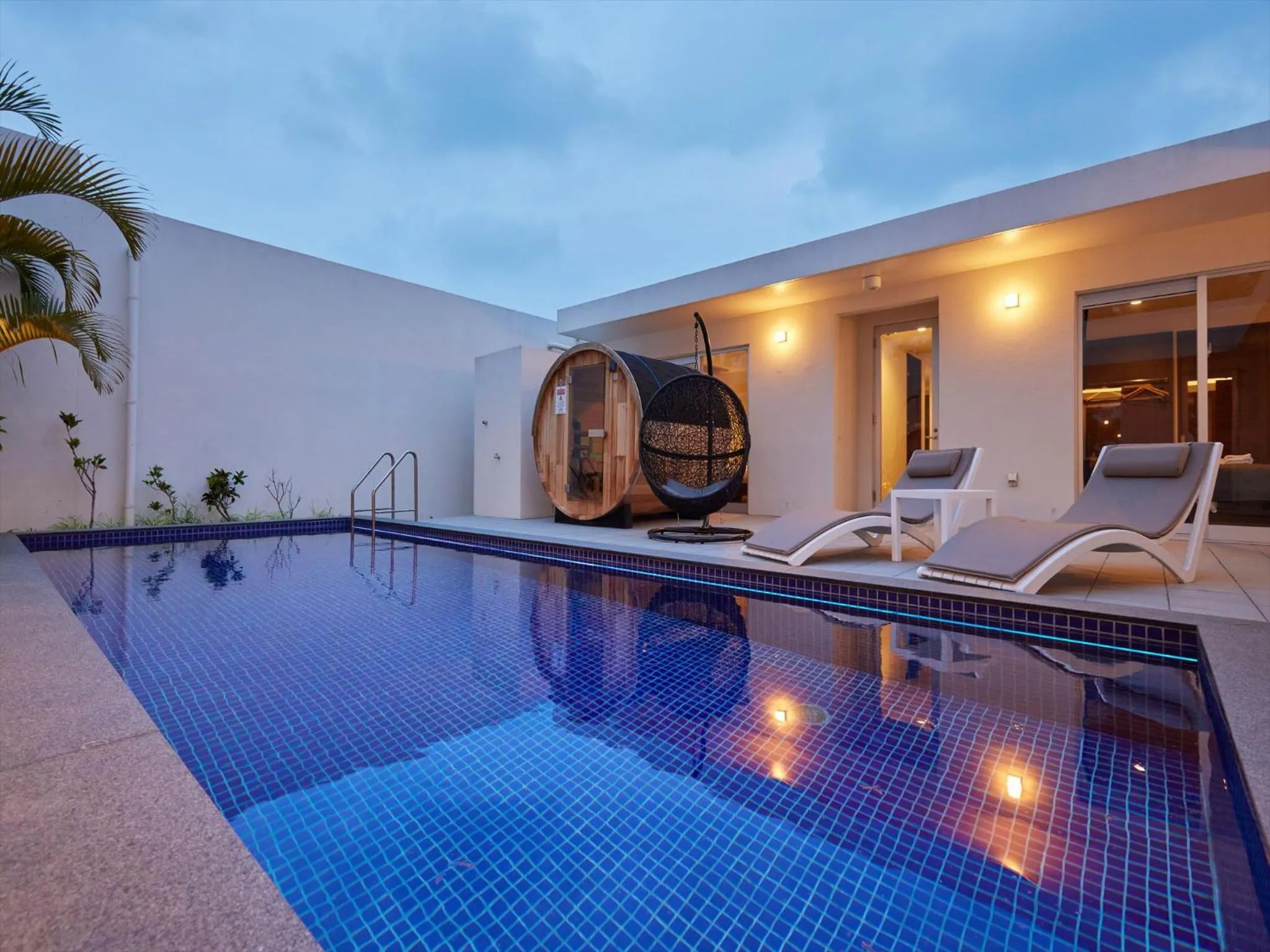 Pool view in The Pool & Sauna Villa MOTOBU