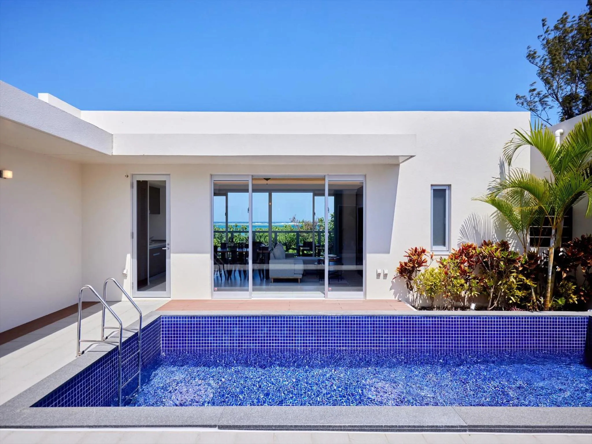 Pool view in The Pool & Sauna Villa MOTOBU