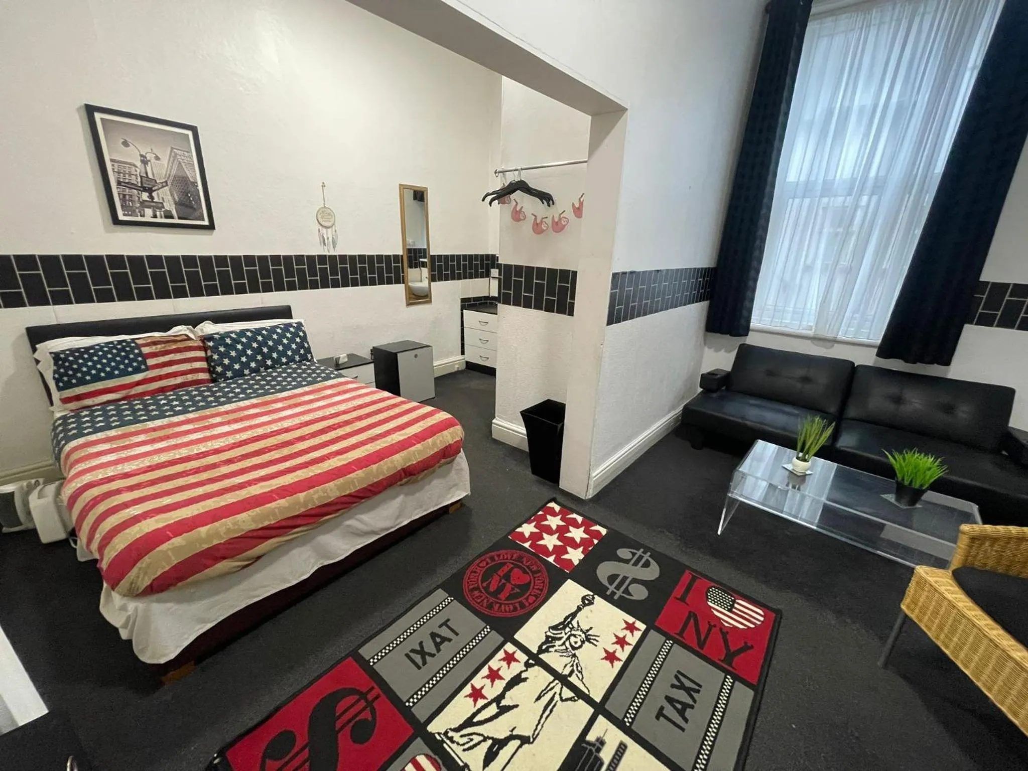 Bed in Manhattan Hotel