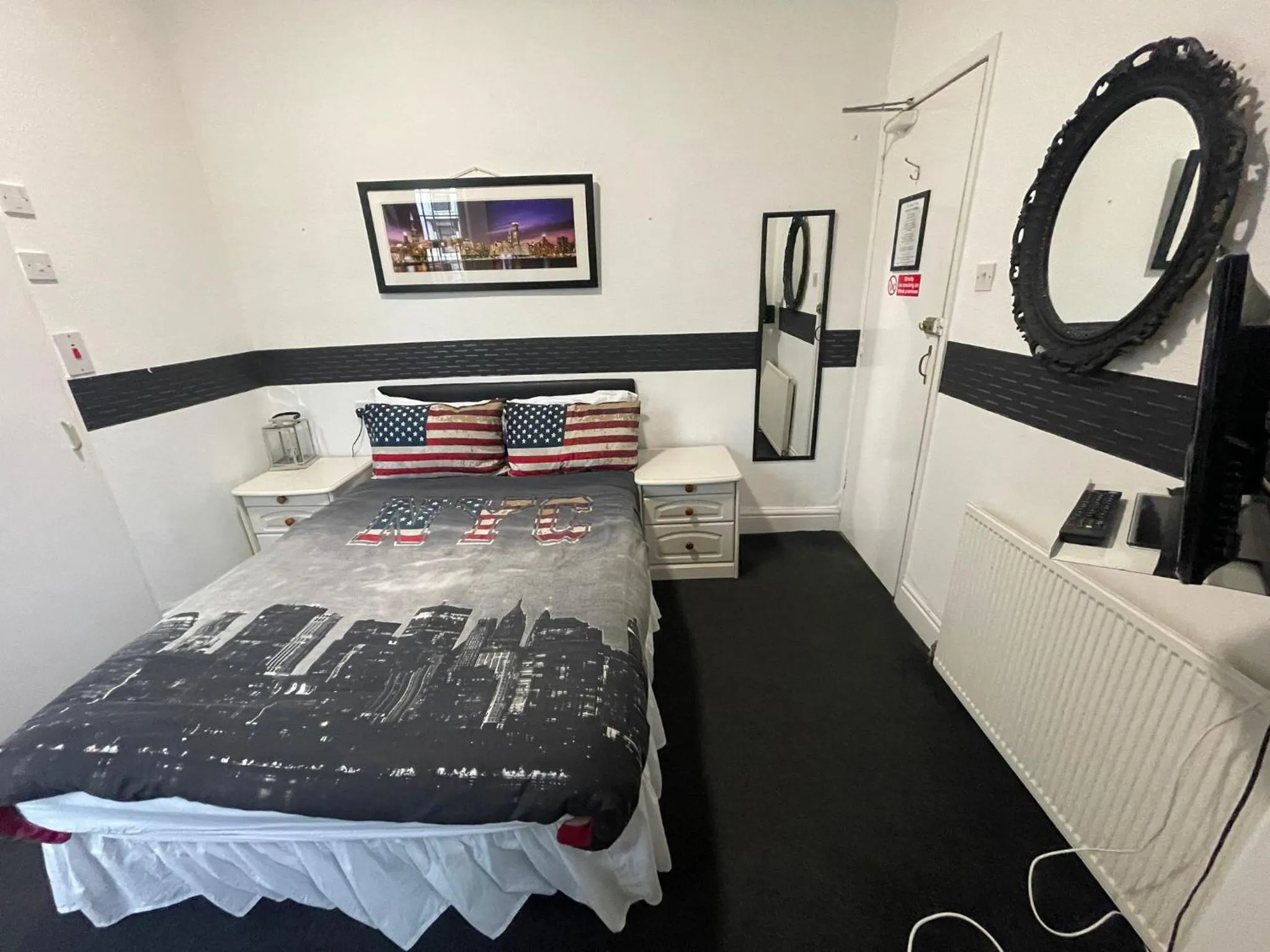 Bed in Manhattan Hotel