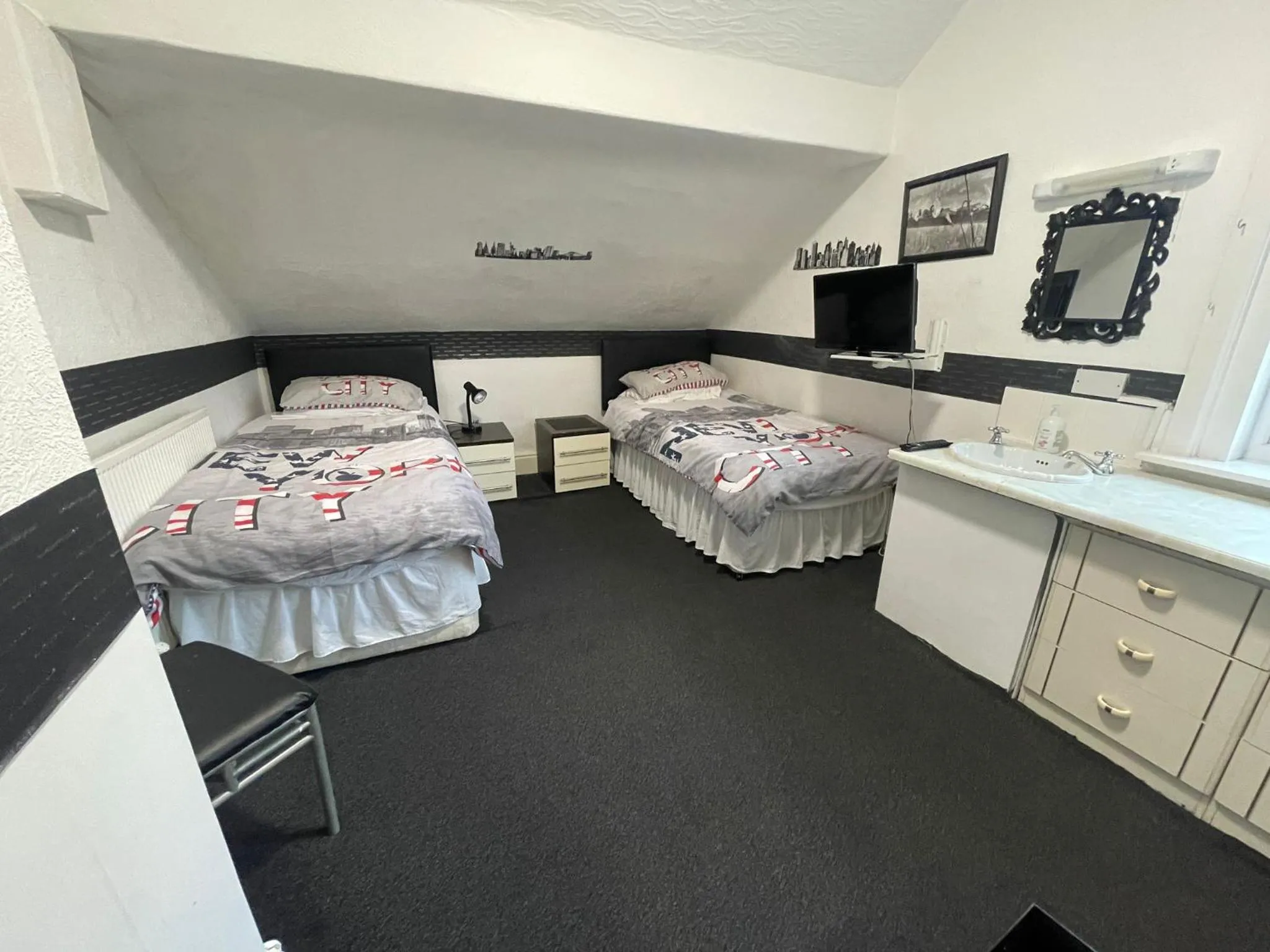 Bed in Manhattan Hotel