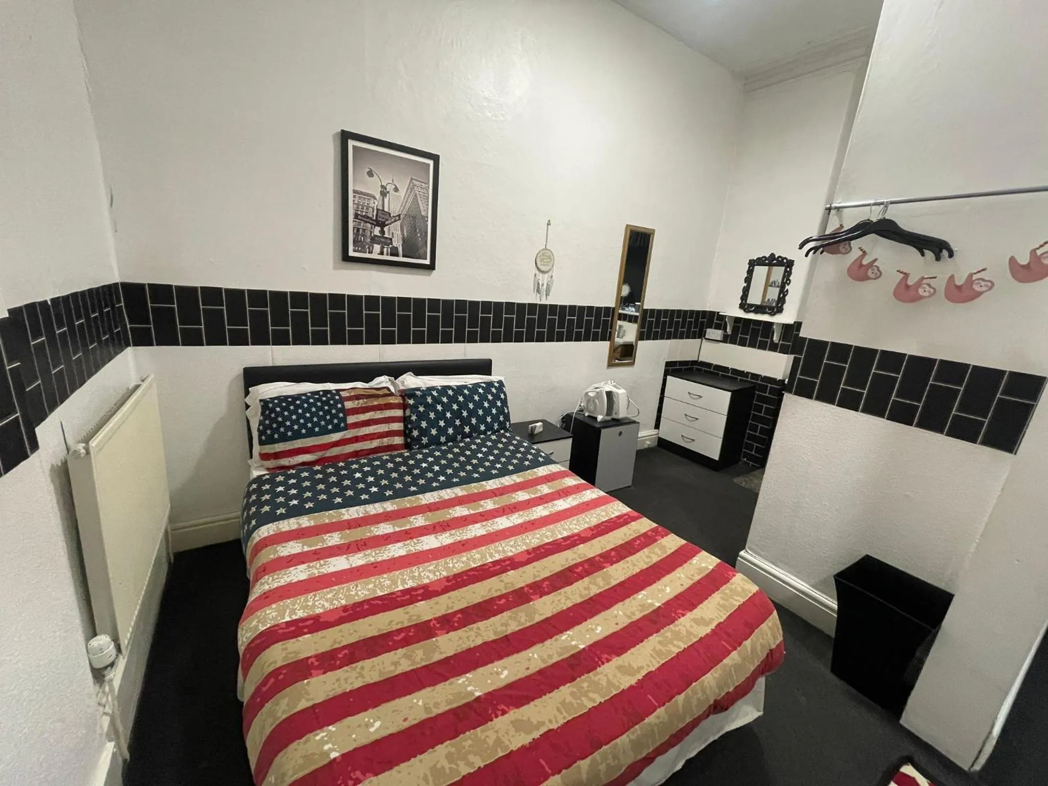 Bed in Manhattan Hotel