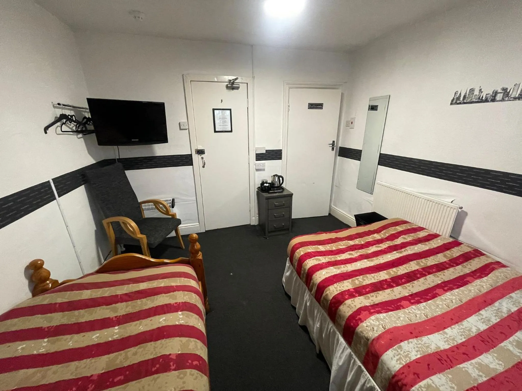 Bed in Manhattan Hotel