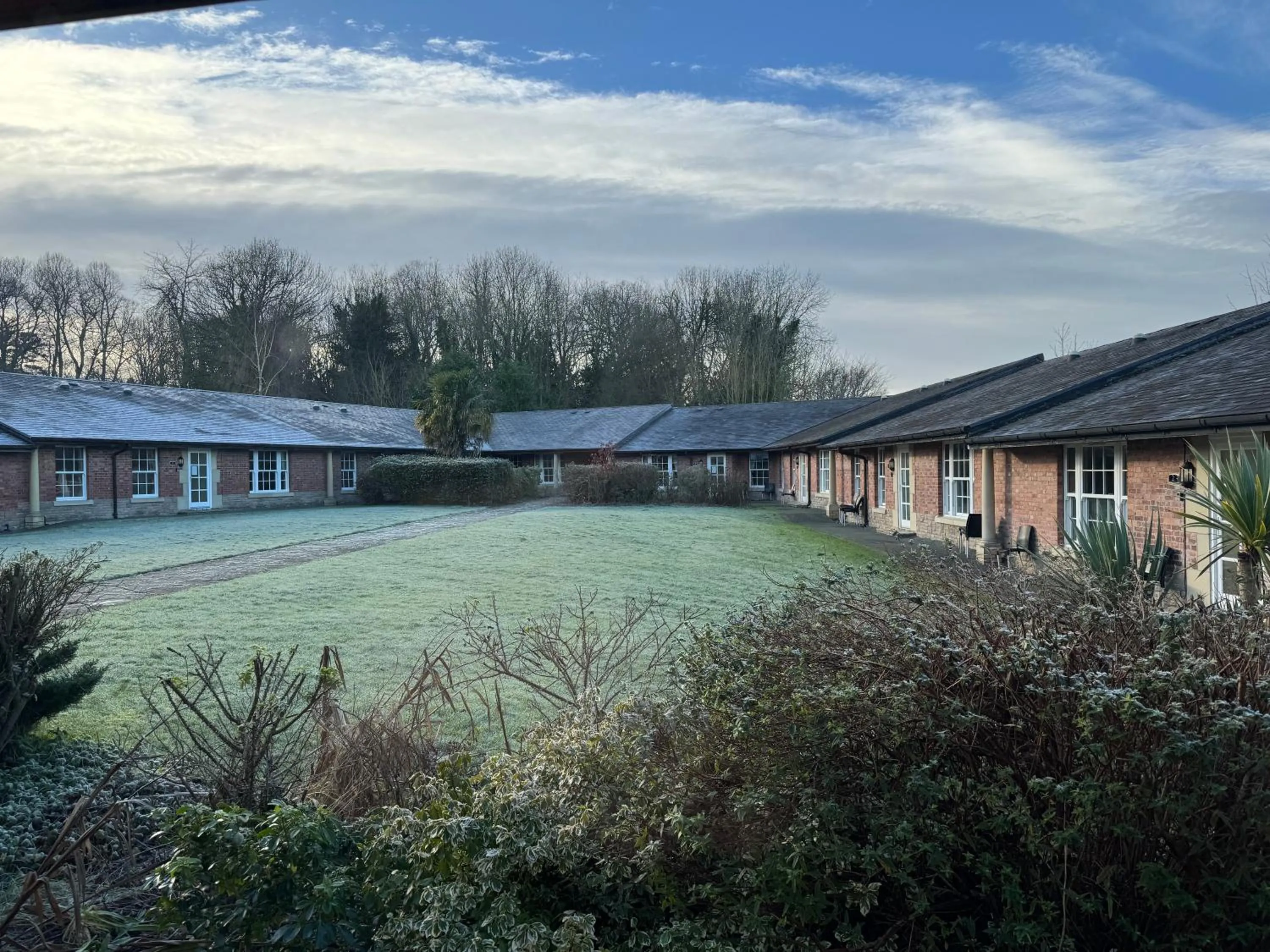Garden view in Netley Hall