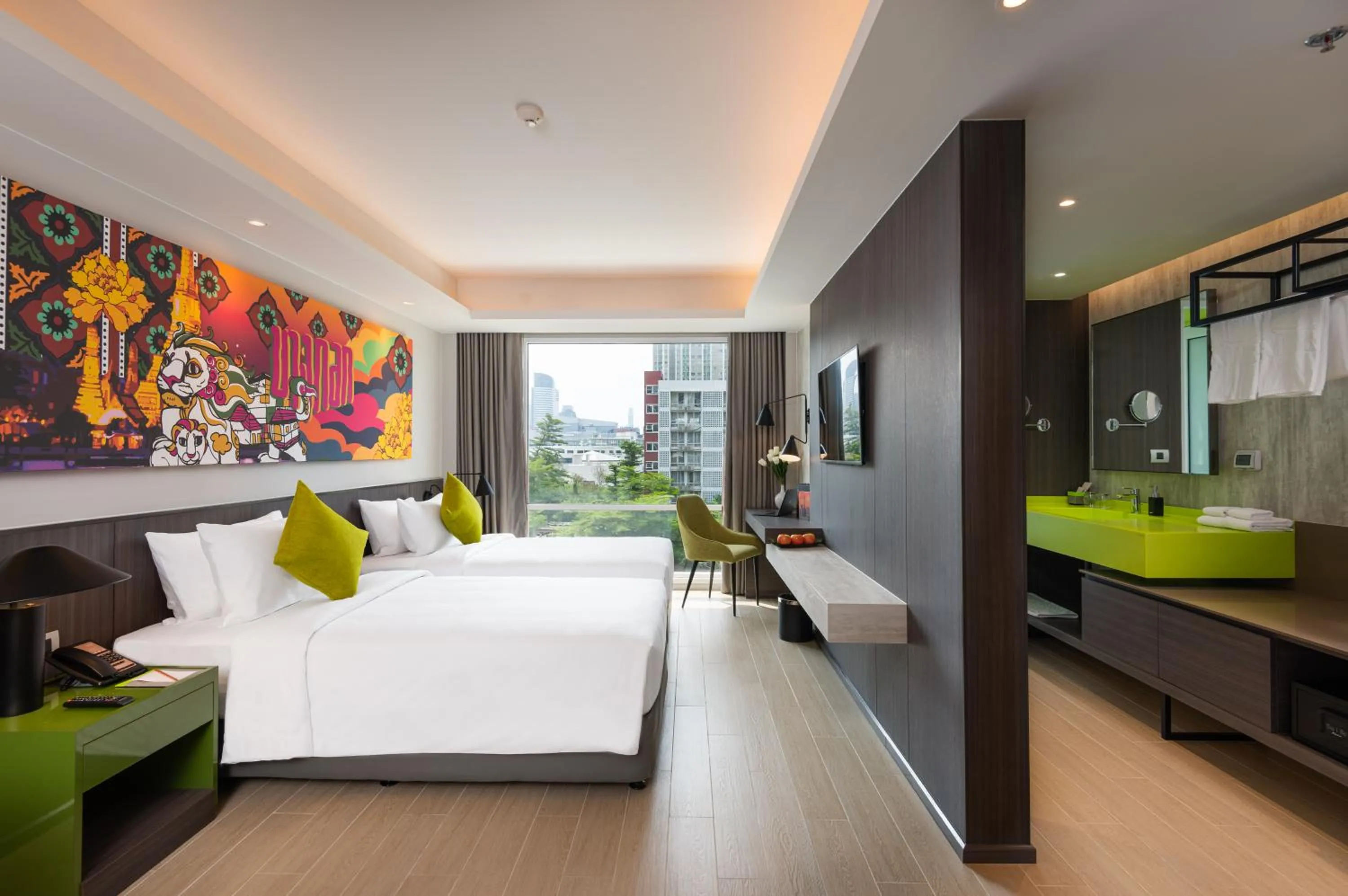 Bed in Maitria Hotel Rama 9 Bangkok - A Chatrium Collection