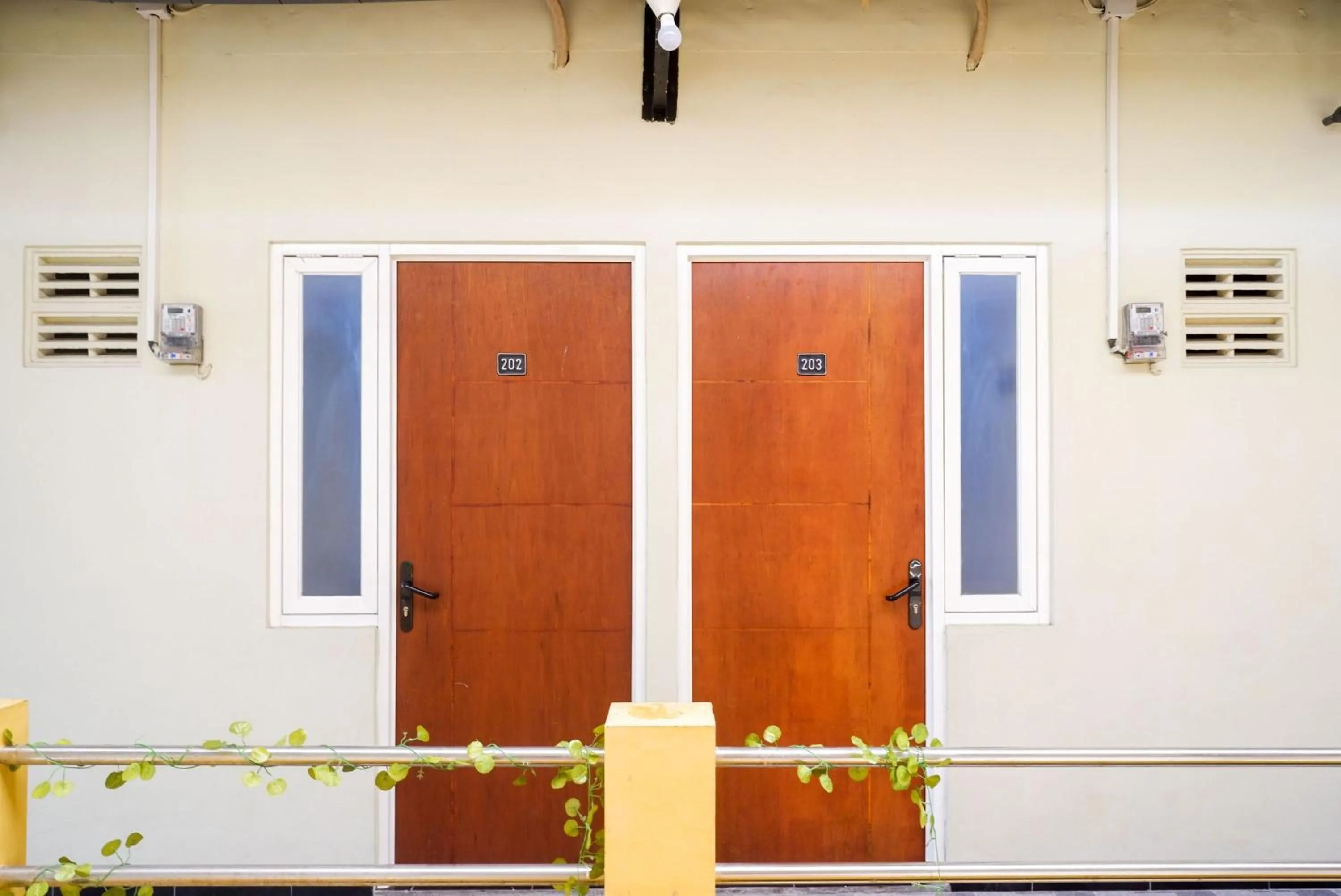 Balcony/Terrace in RedDoorz near Bandara Ahmad Yani Semarang