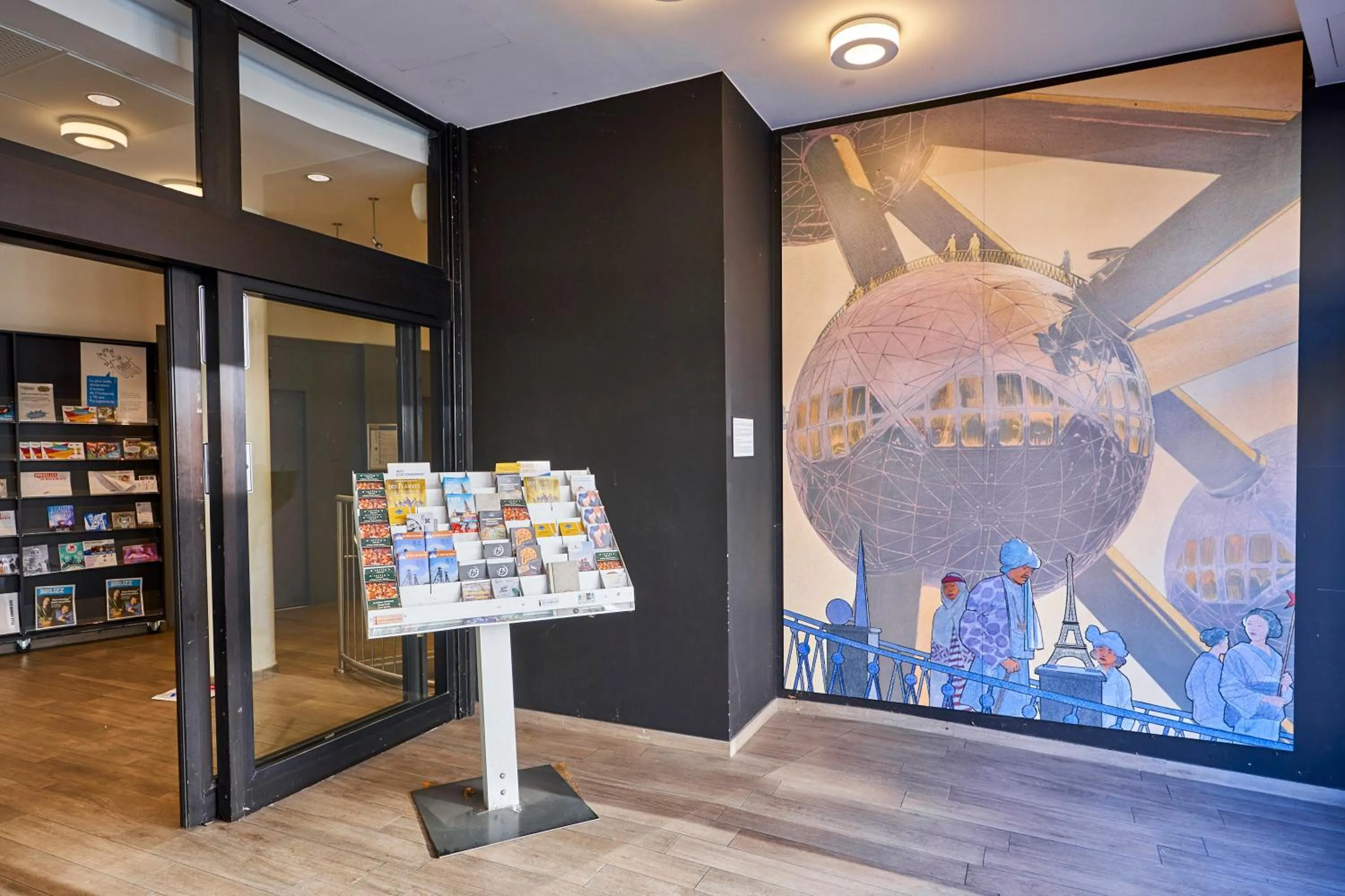 Facade/entrance in HI Brussels Generation Europe Hostel