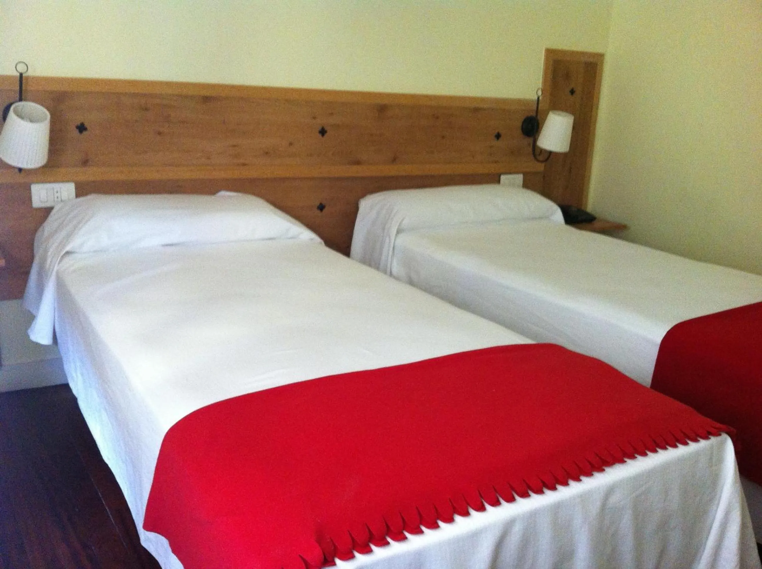 Bed in Hotel Boliña