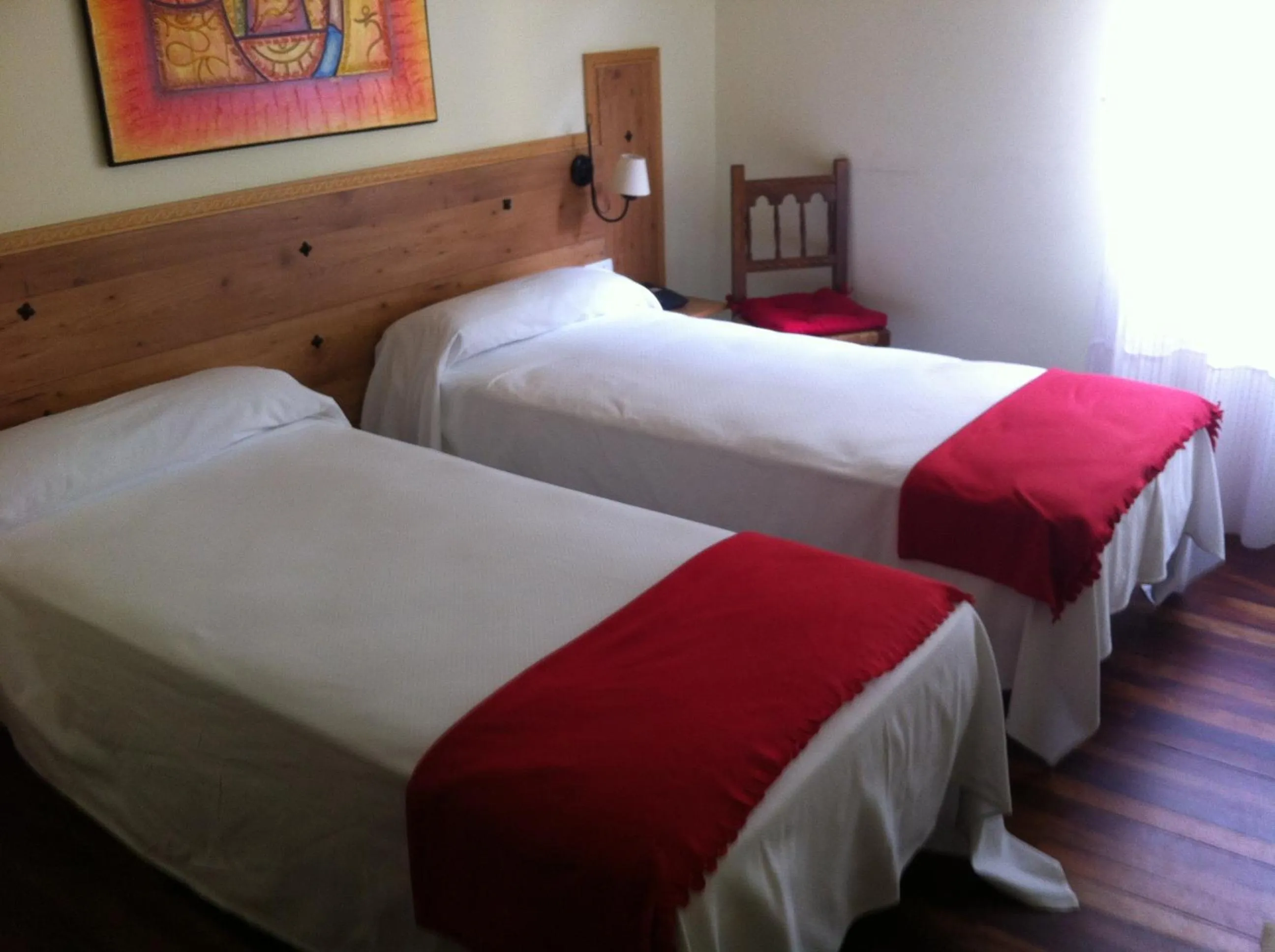 Bed in Hotel Boliña