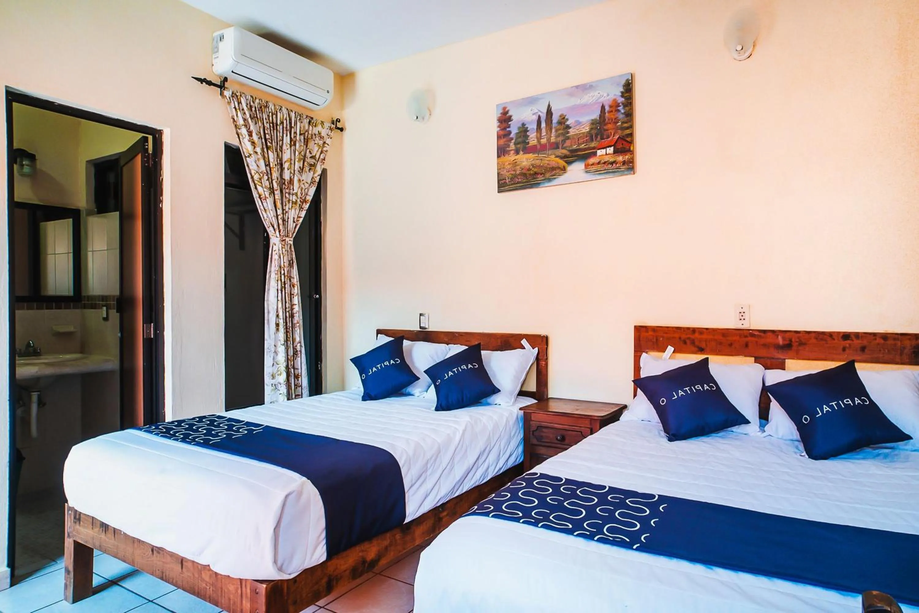 Bed in Capital O Hotel Aurora, Tuxtla Gutiérrez