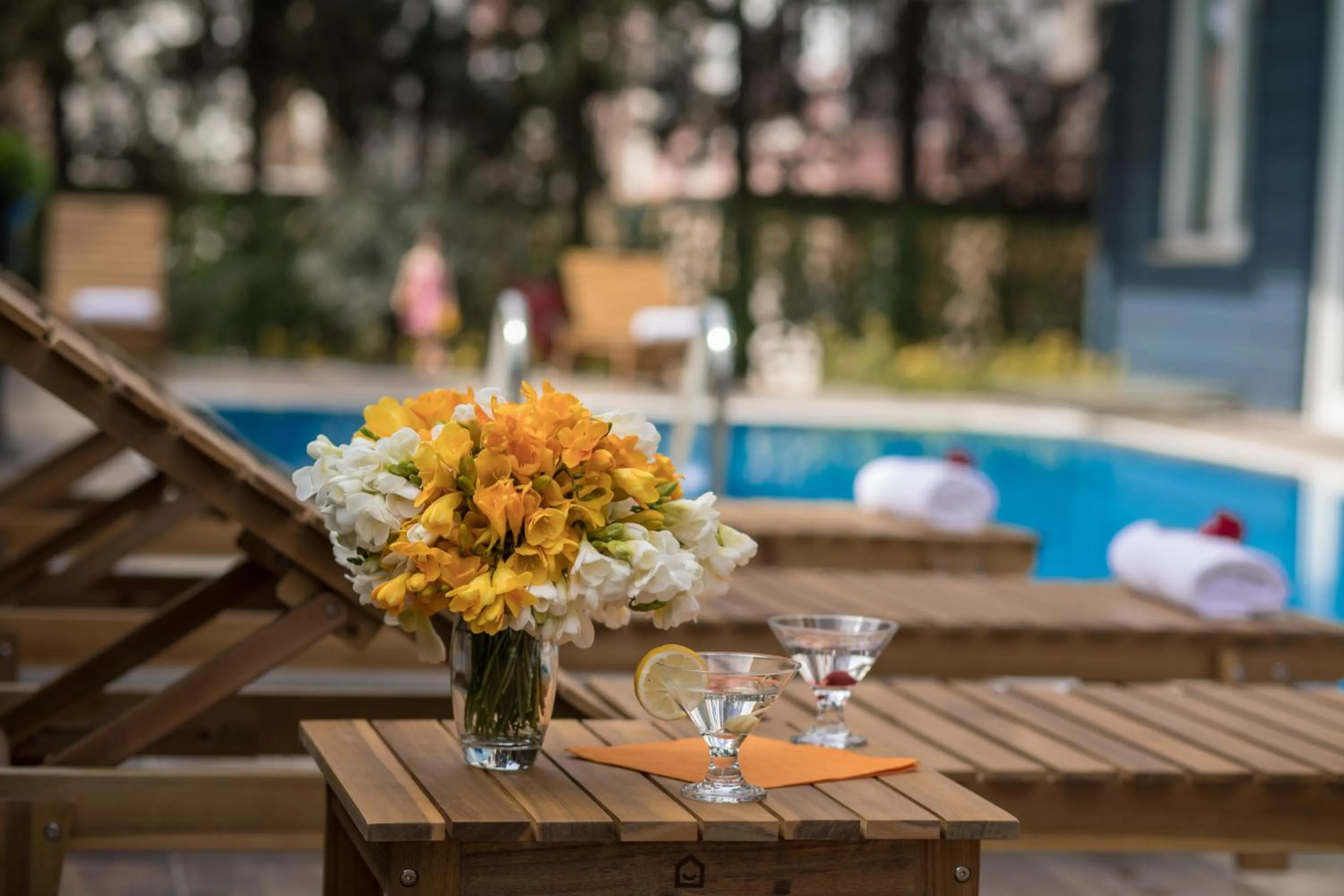 Swimming pool in Elanis Suites