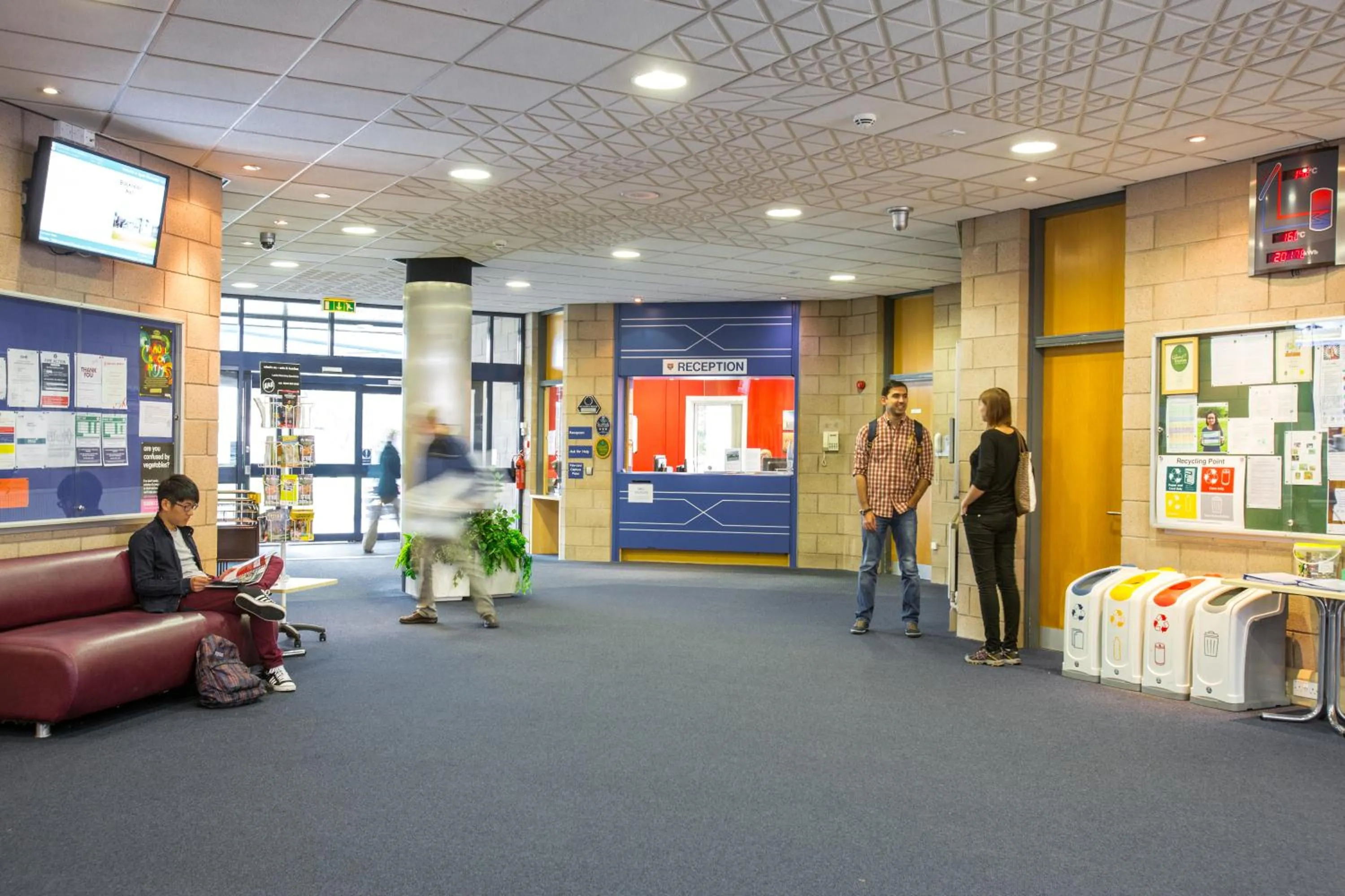 Lobby or reception in Agnes Blackadder Hall - Campus Accommodation