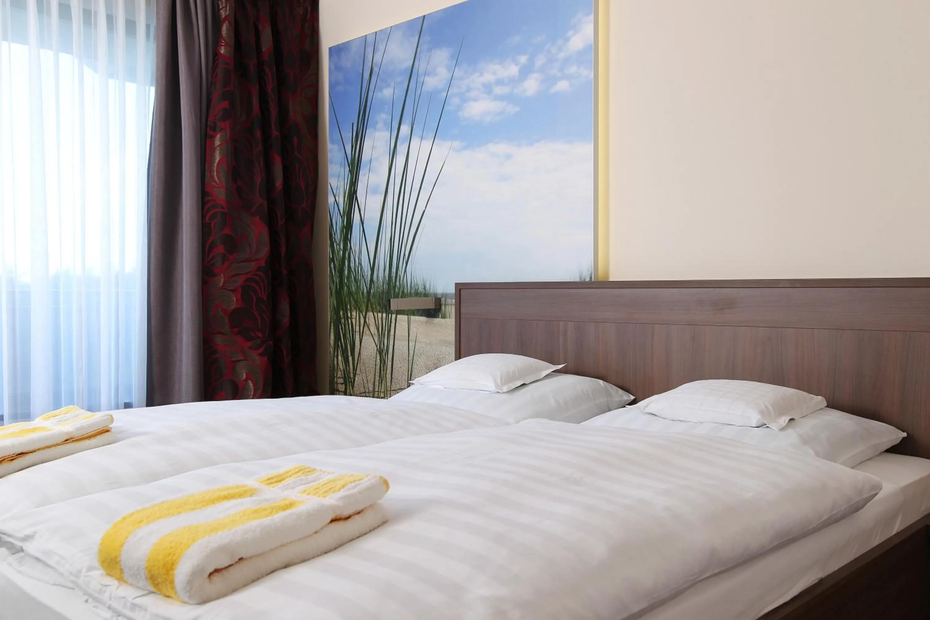 Bed in Hotel Seelust