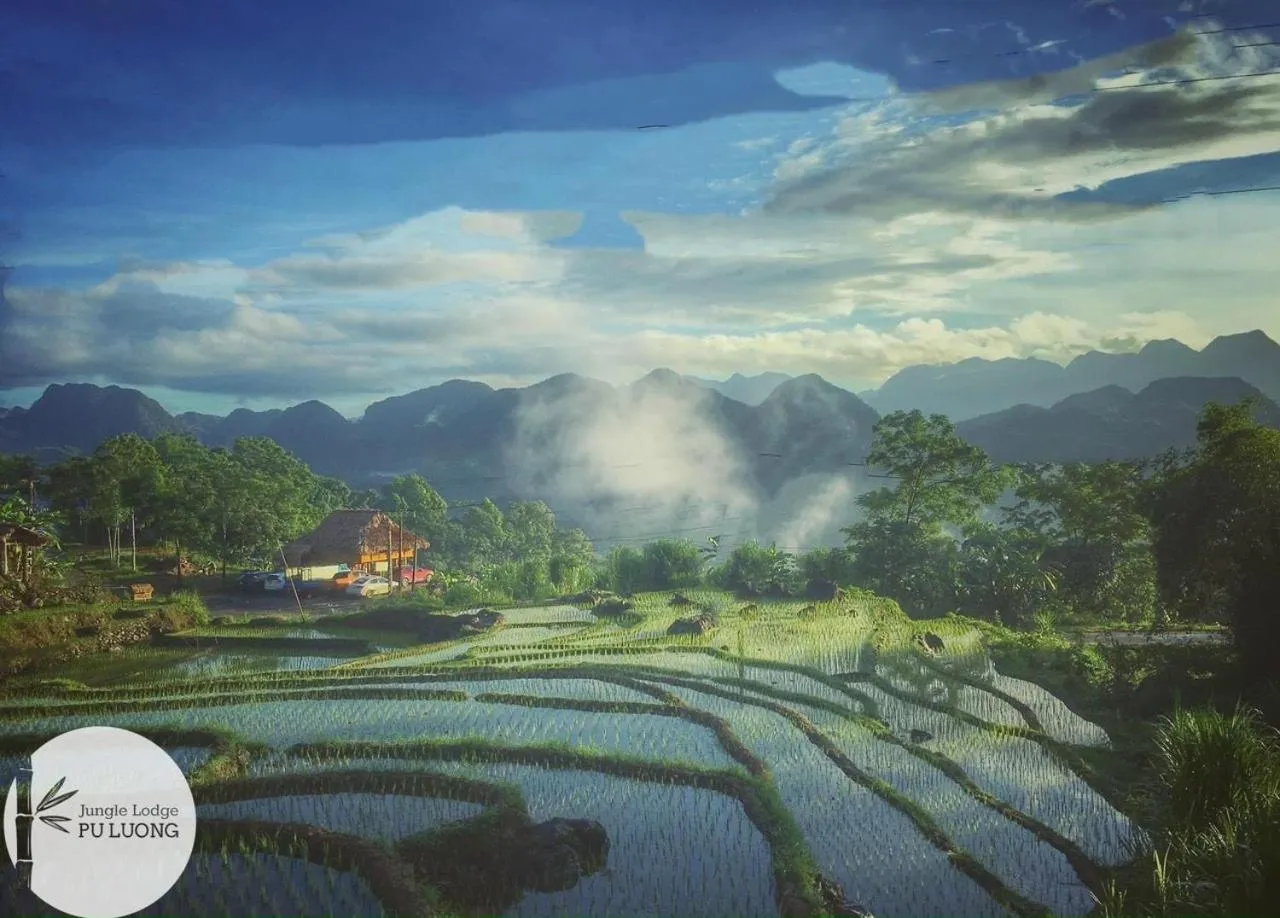 Natural landscape in Pu Luong Jungle Lodge