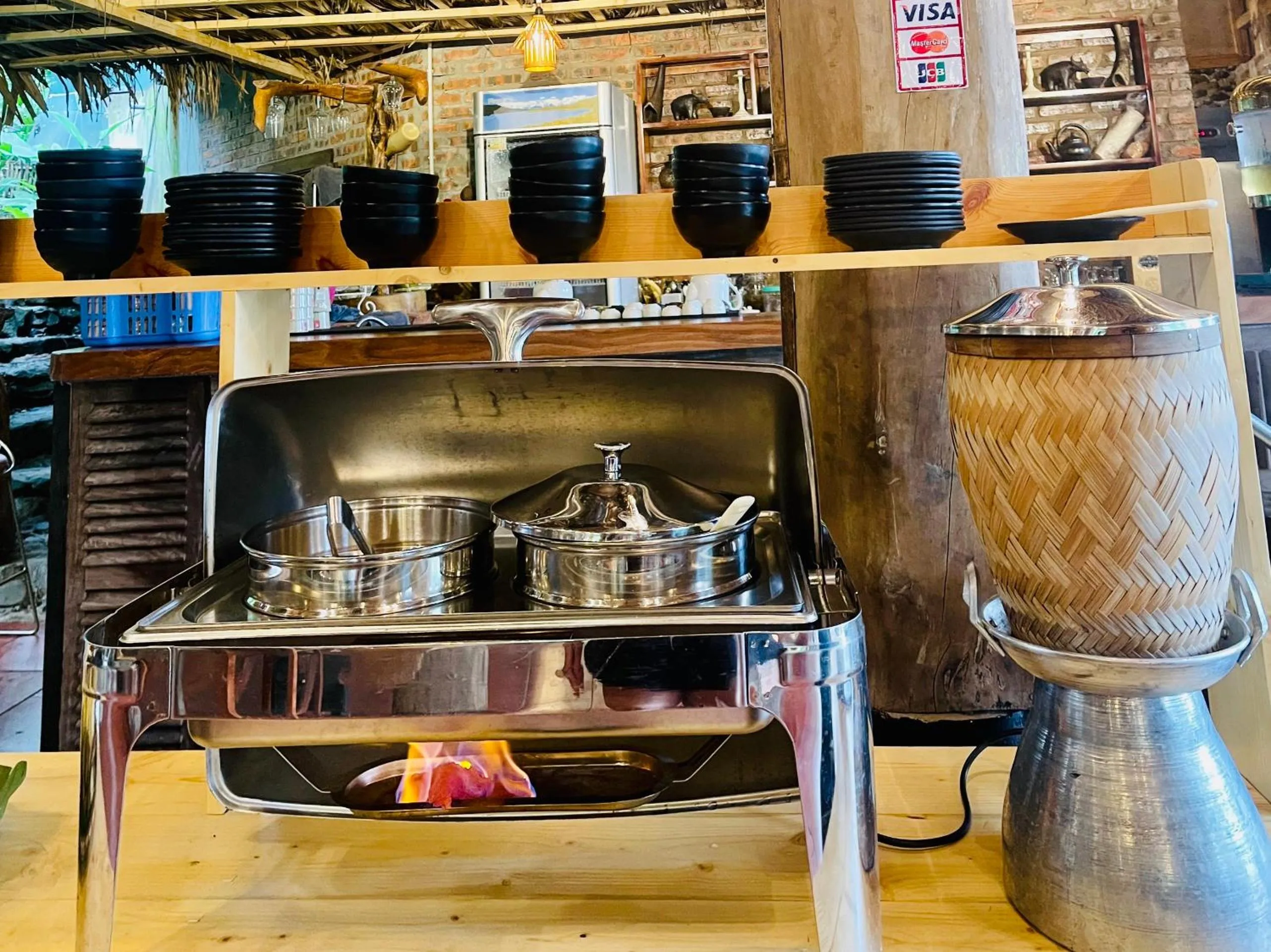 Breakfast in Pu Luong Jungle Lodge