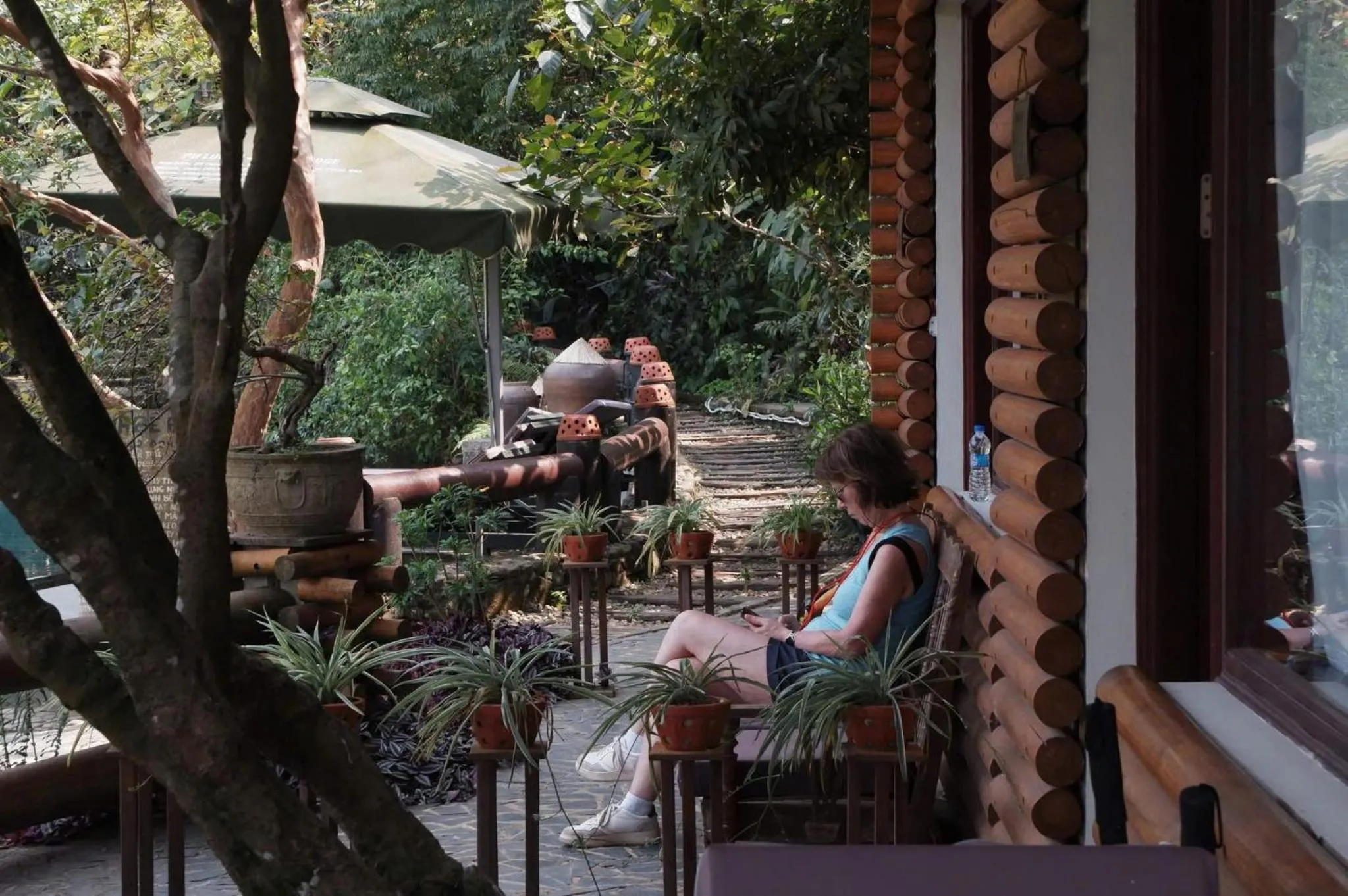 Balcony/Terrace in Pu Luong Jungle Lodge