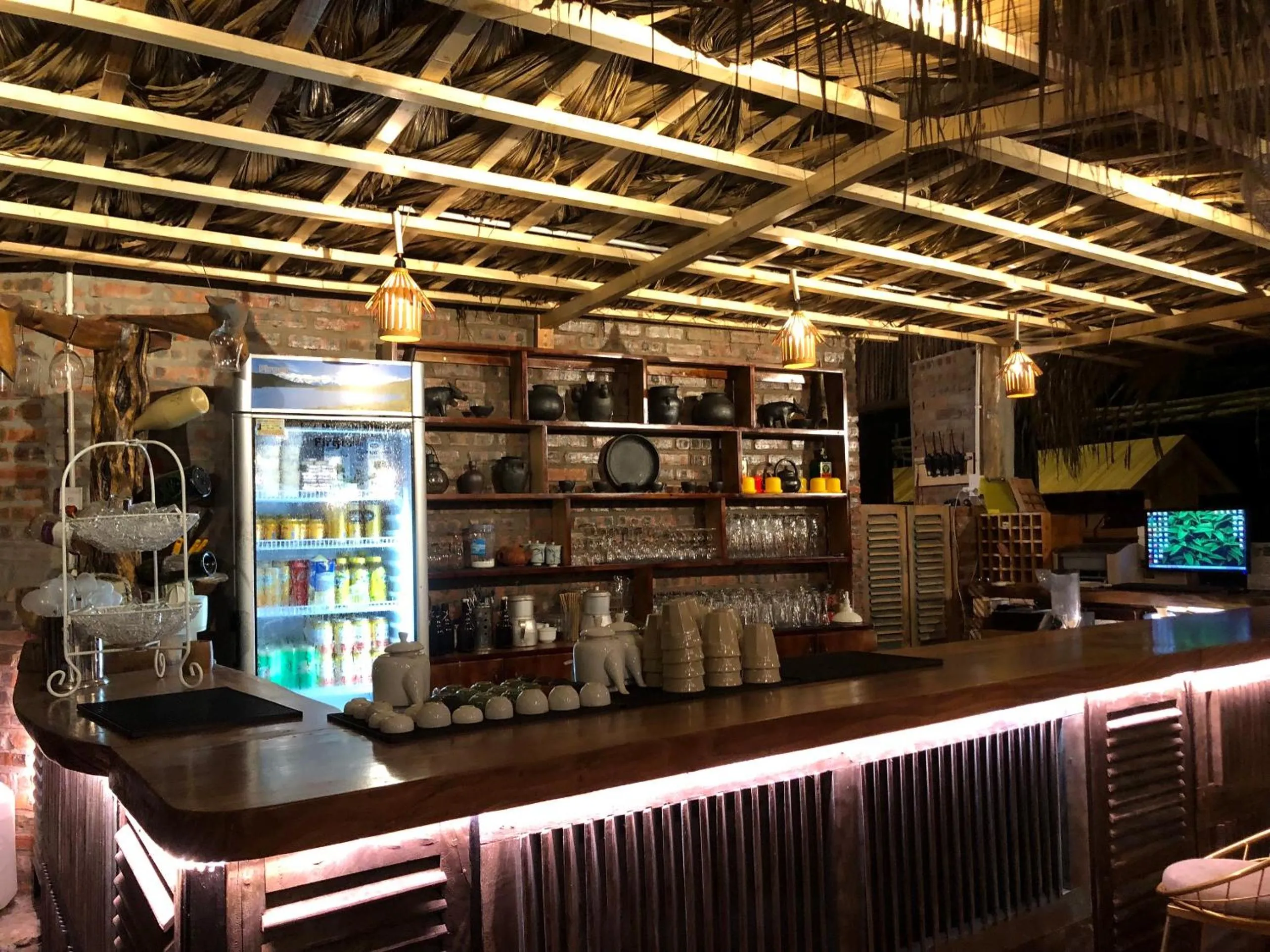 Lounge or bar in Pu Luong Jungle Lodge