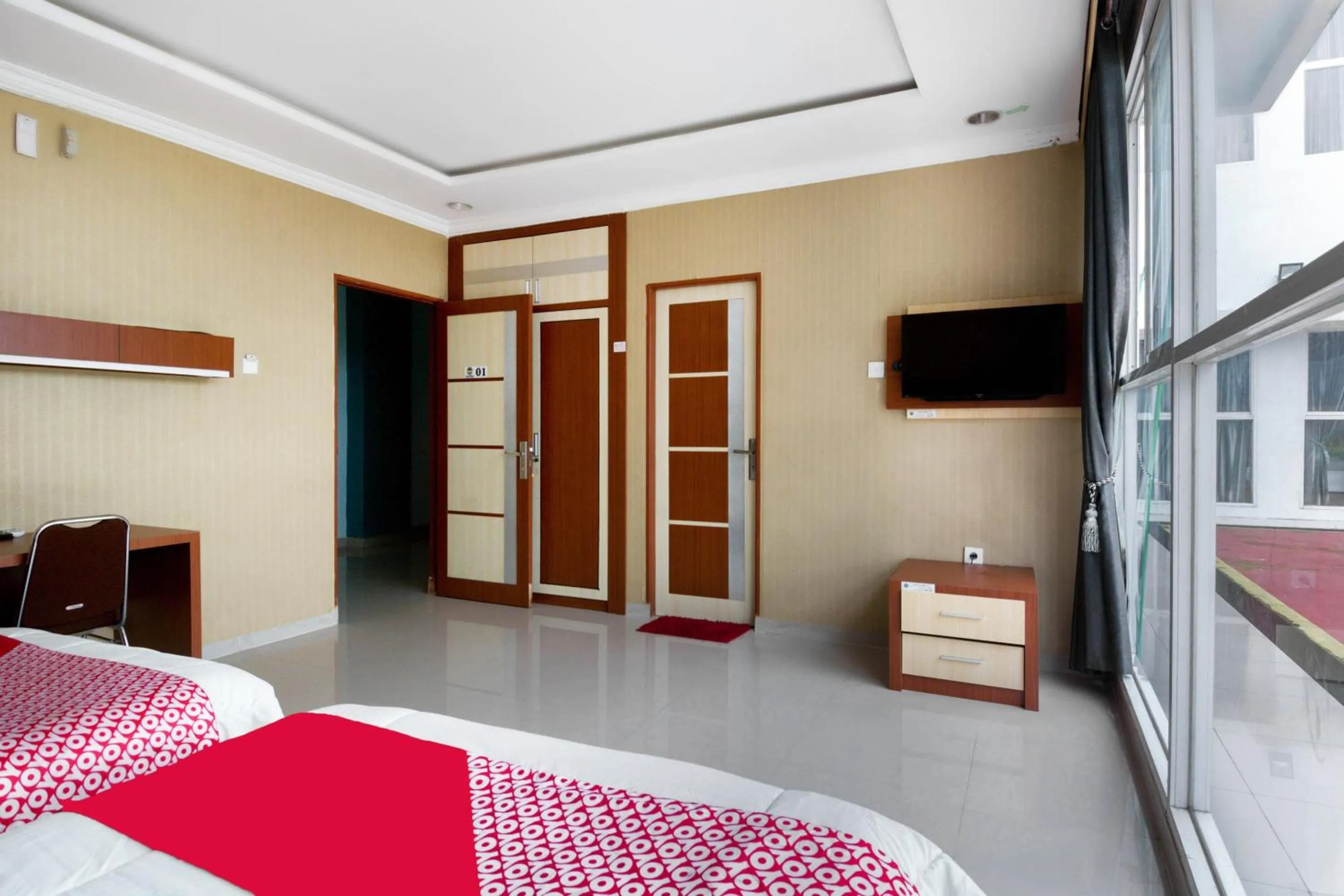 Bedroom, Bed in Collection O 3431 Hotel Alpha Bandara