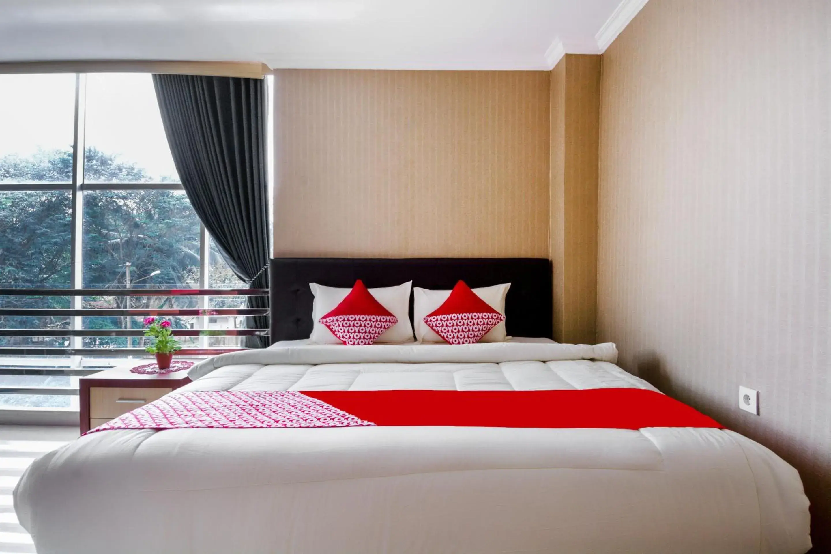 Bedroom, Bed in Collection O 3431 Hotel Alpha Bandara Bedroom, Bed in Collection O 3431 Hotel Alpha Bandara