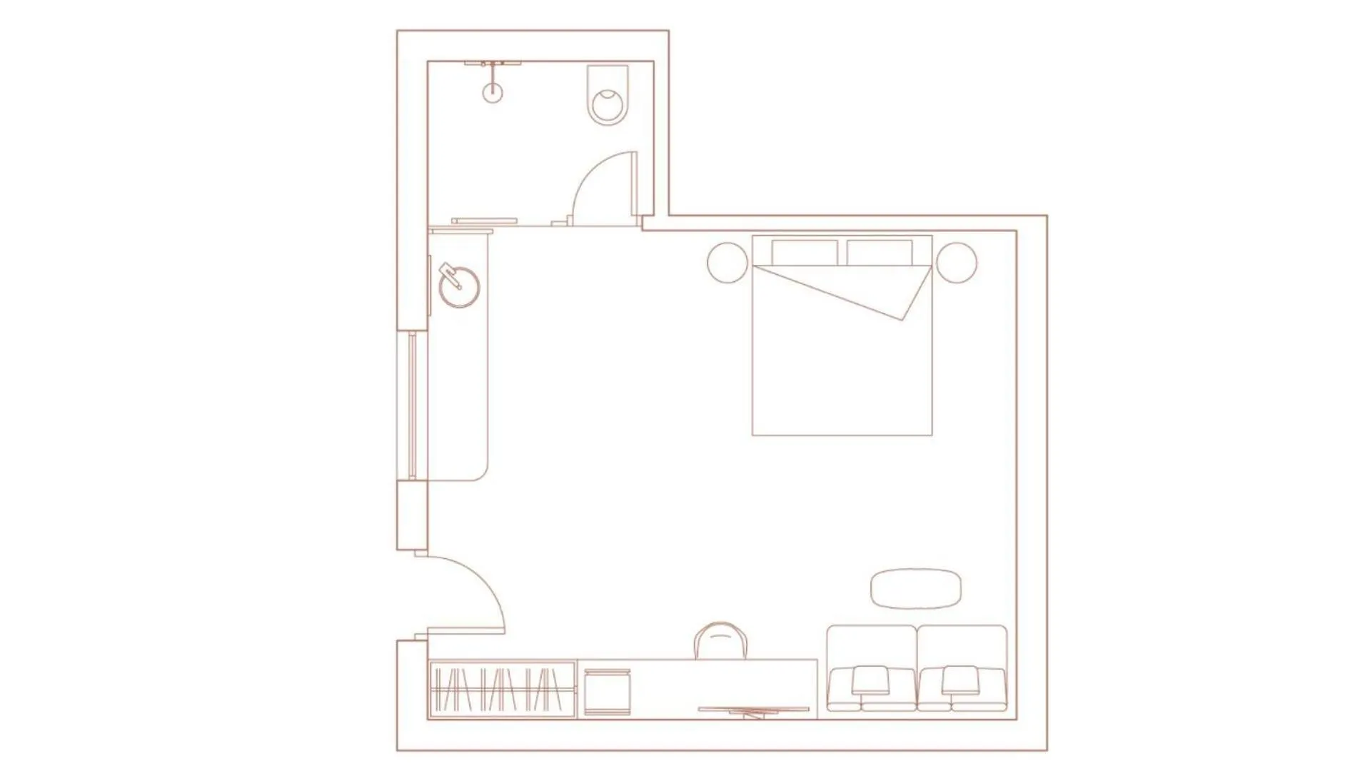 Photo of the whole room in Amyth of Mykonos Agios Stefanos