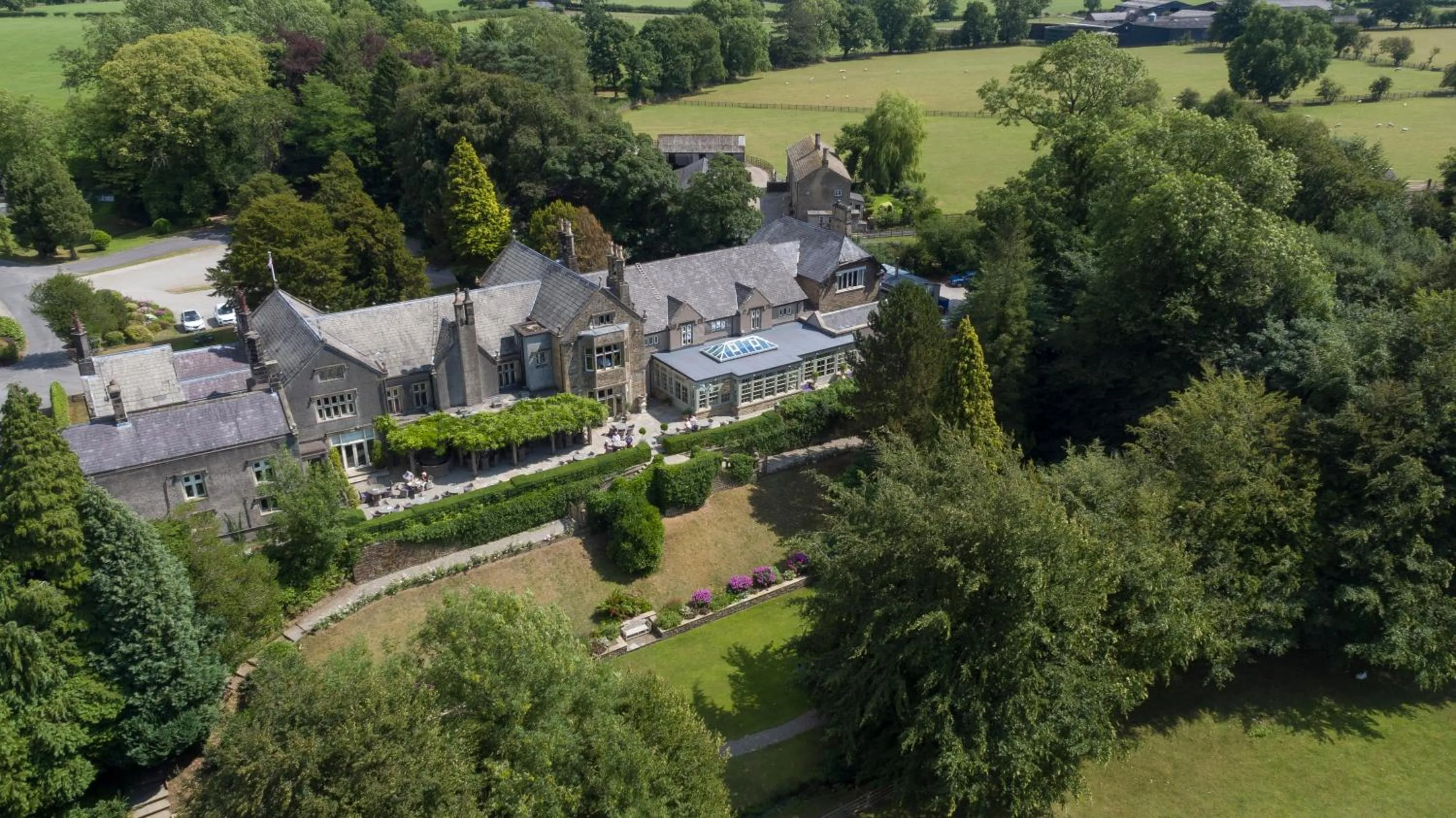 Bird's eye view in Mitton Hall Hotel