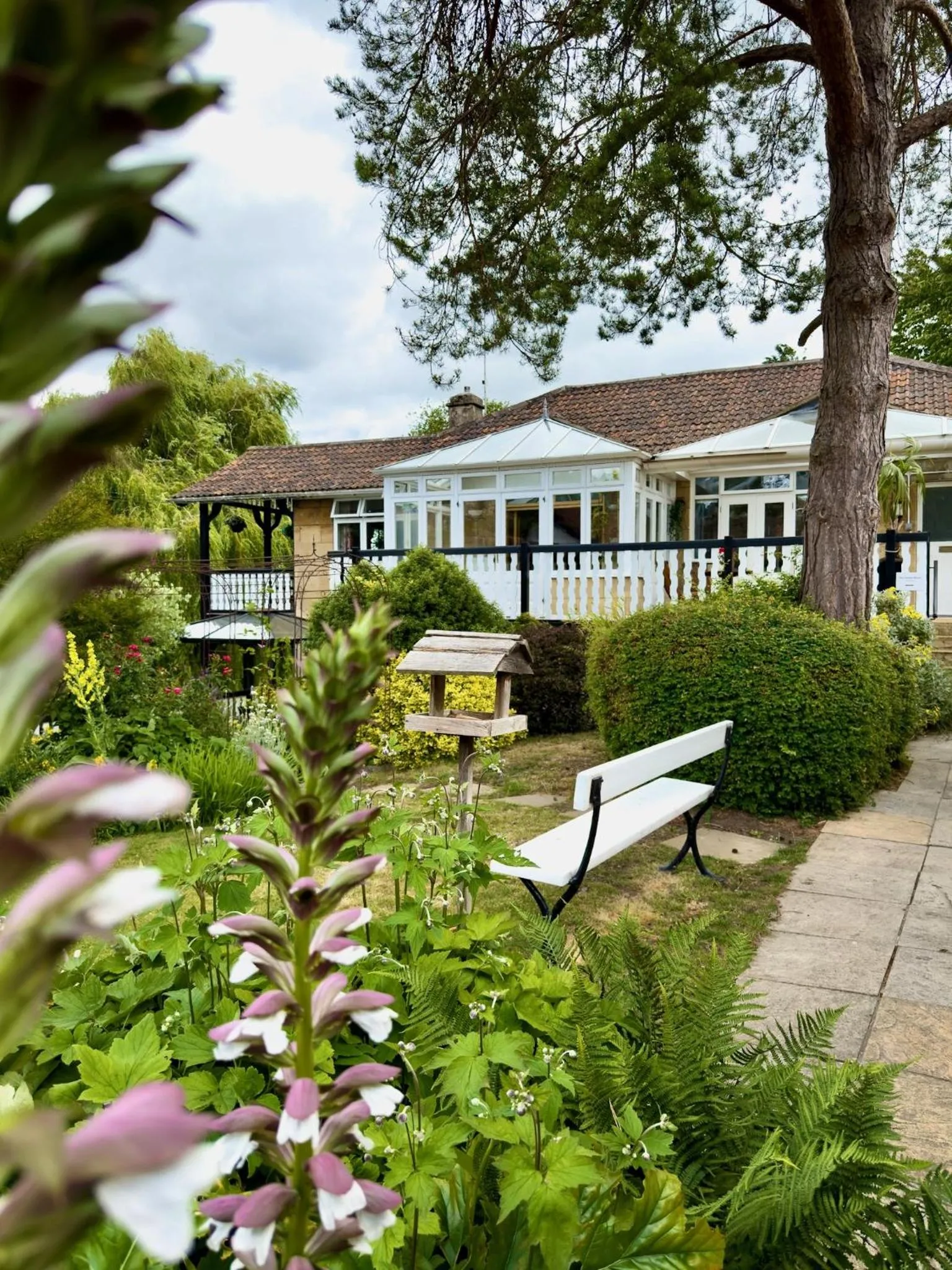 Garden view in Bath Boating Station