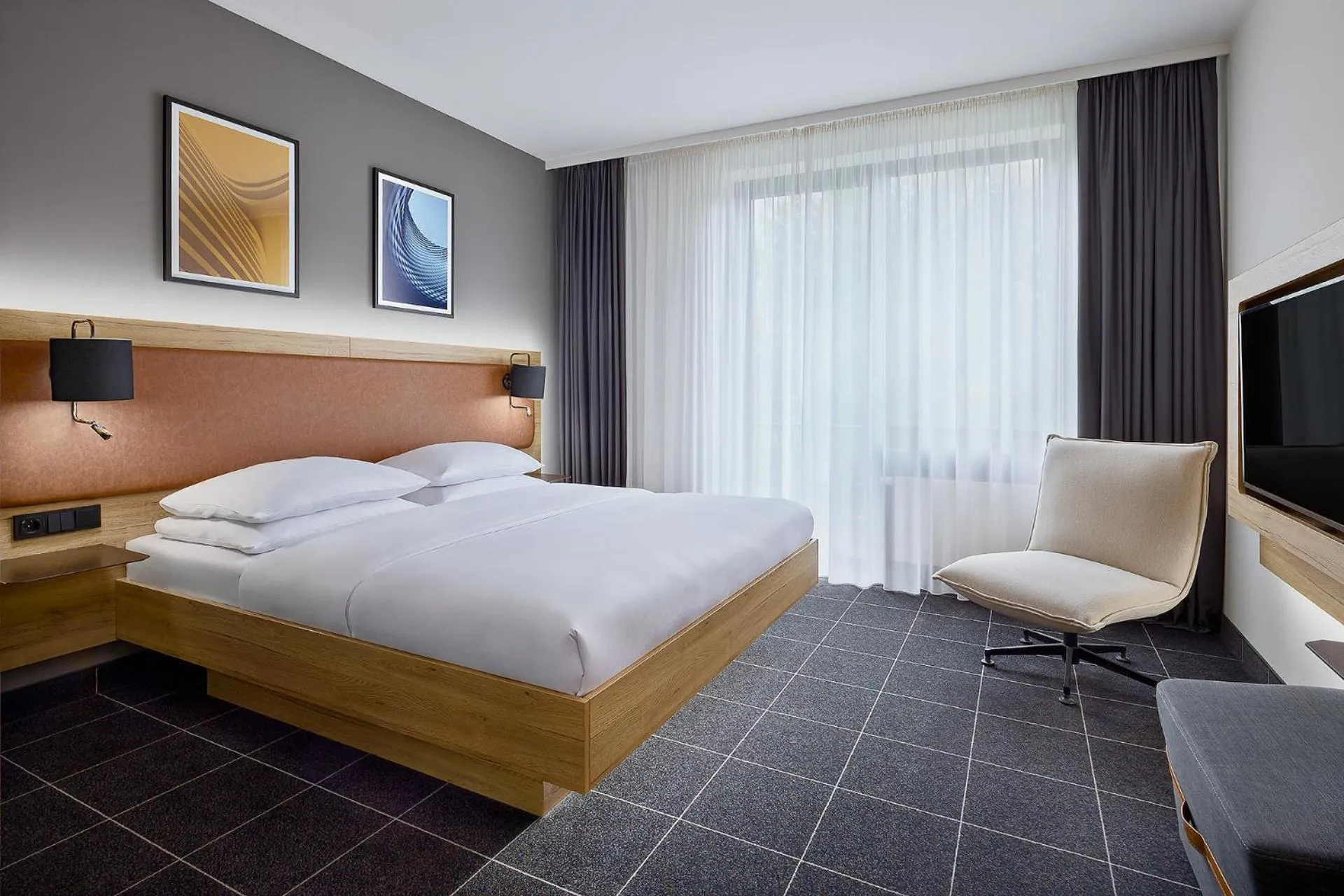 Bedroom, Bed in Four Points Flex by Sheraton Ratingen Düsseldorf Airport