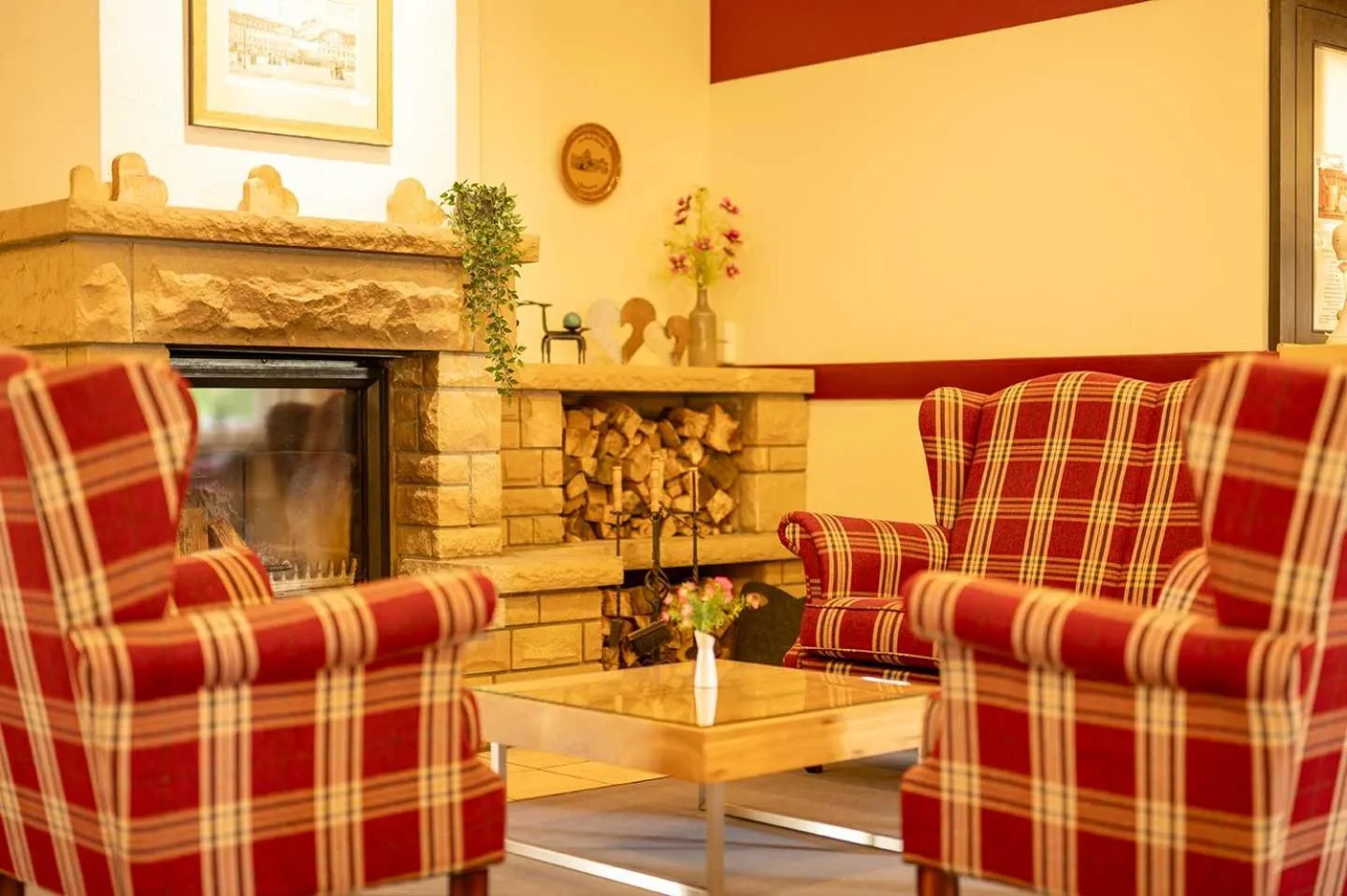 fireplace in Waldhotel Schäferberg