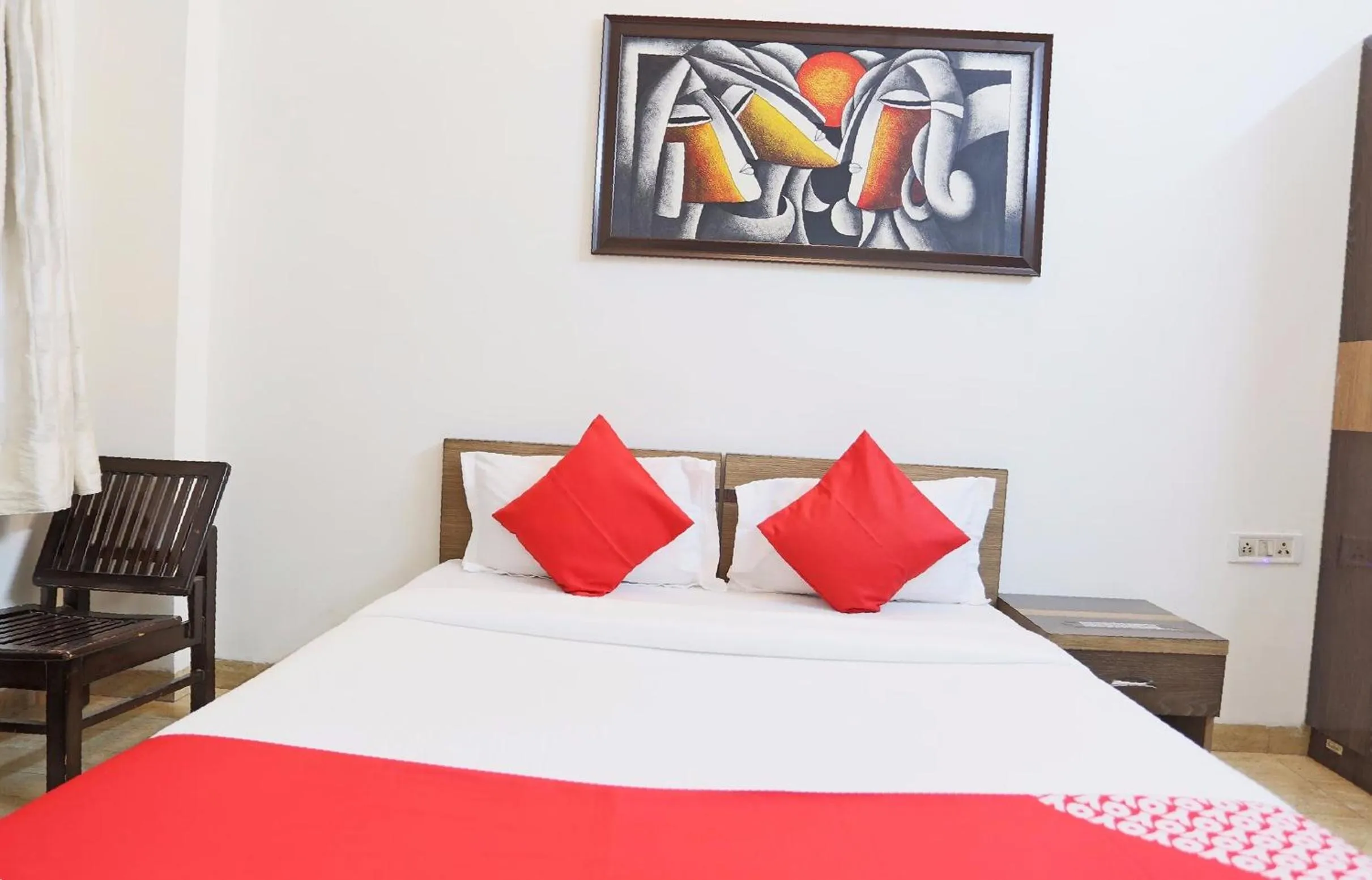 Bedroom, Bed in Hotel O New Raj Kamal