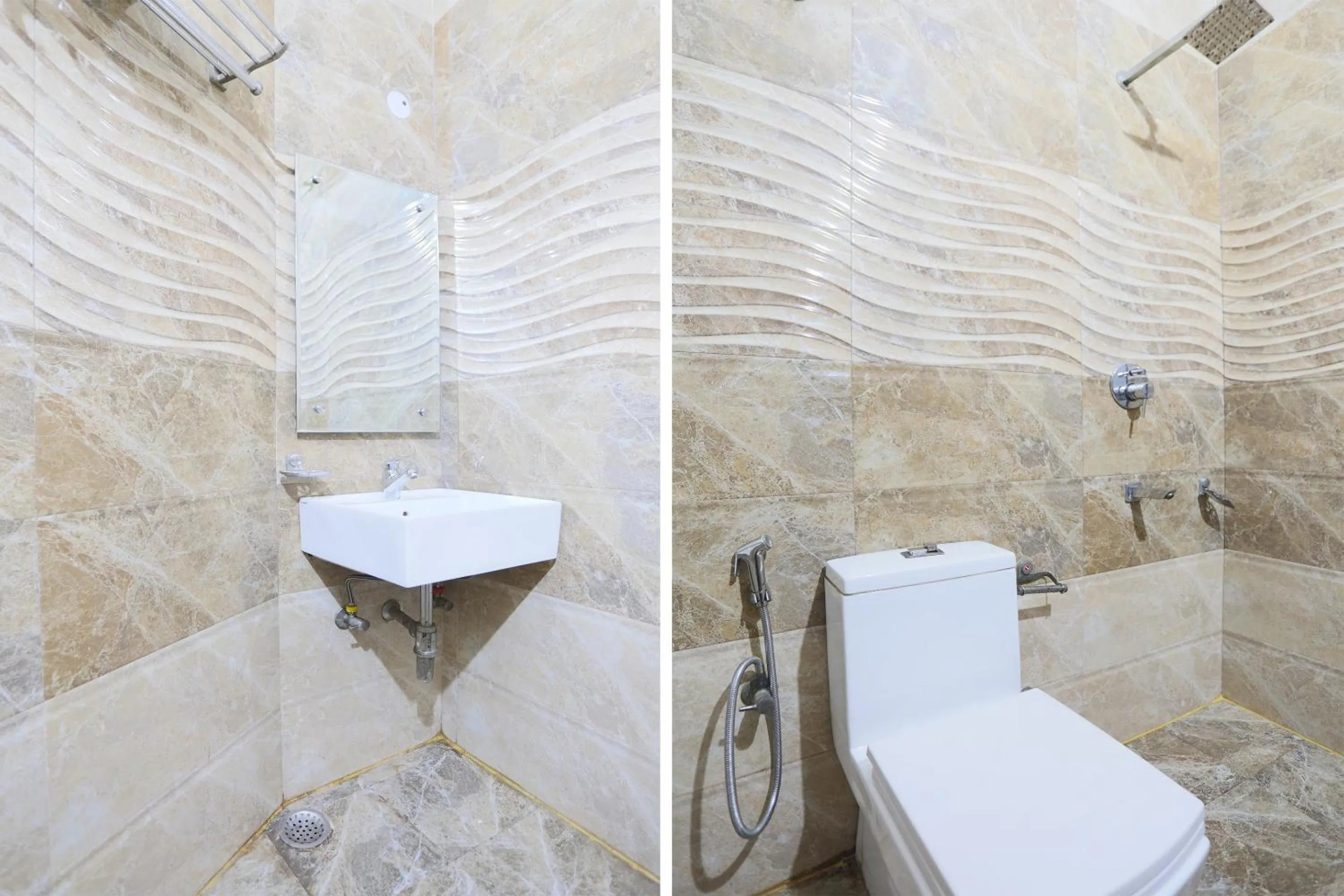 Bathroom in Hotel O New Raj Kamal