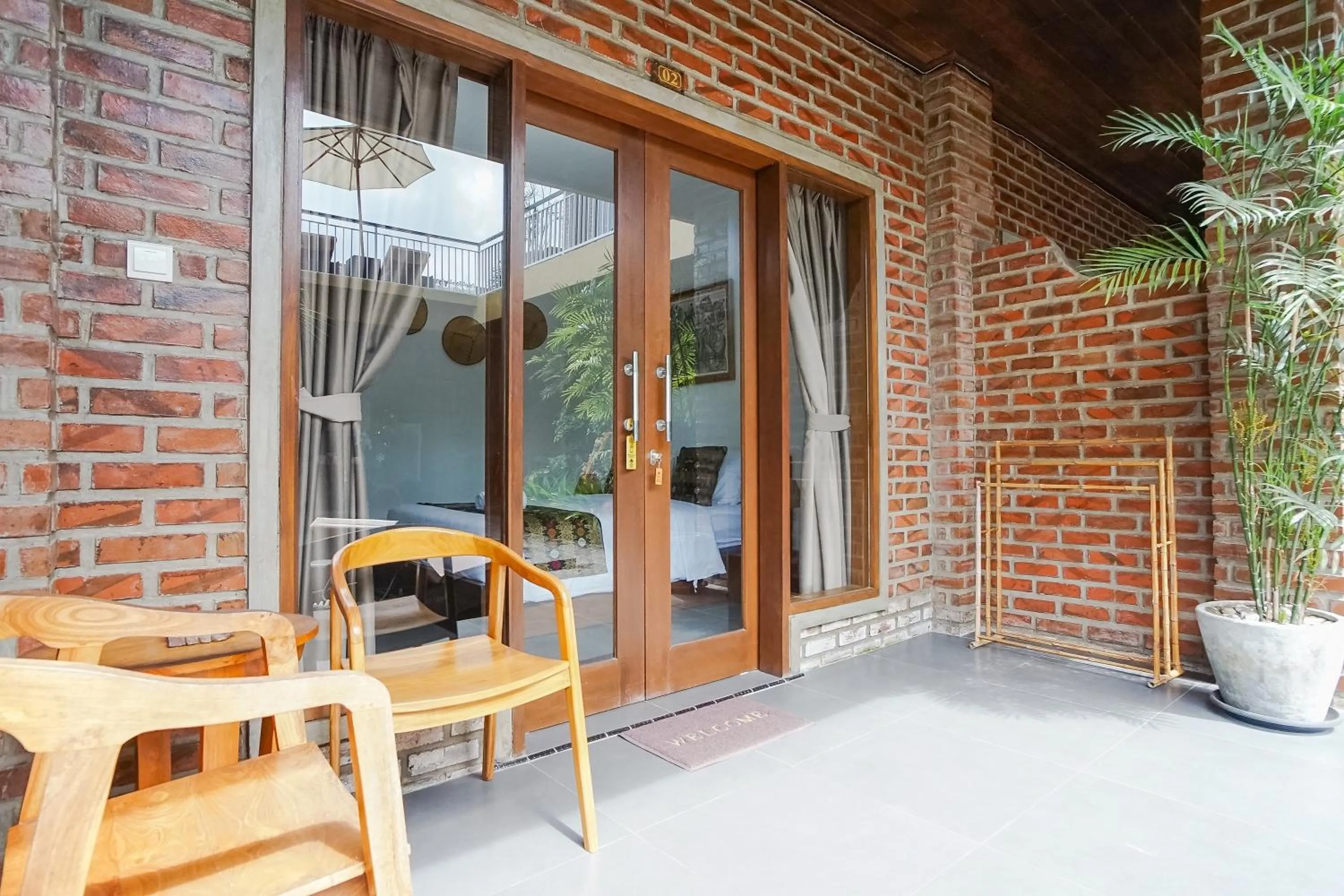 Bedroom in D'Meten Guest House Canggu