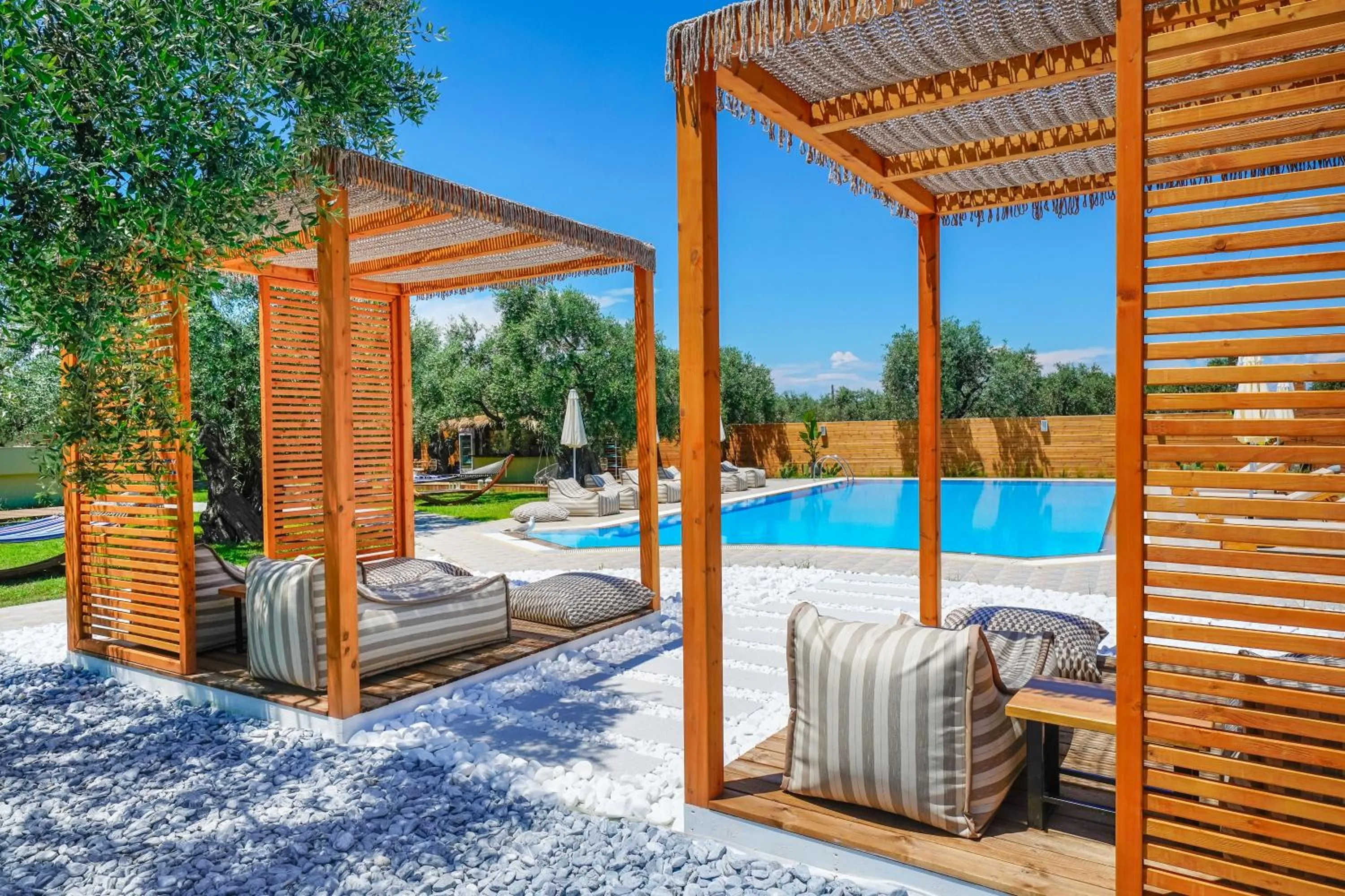 Pool view in Nefeli Fresh Hotel by Del Mare