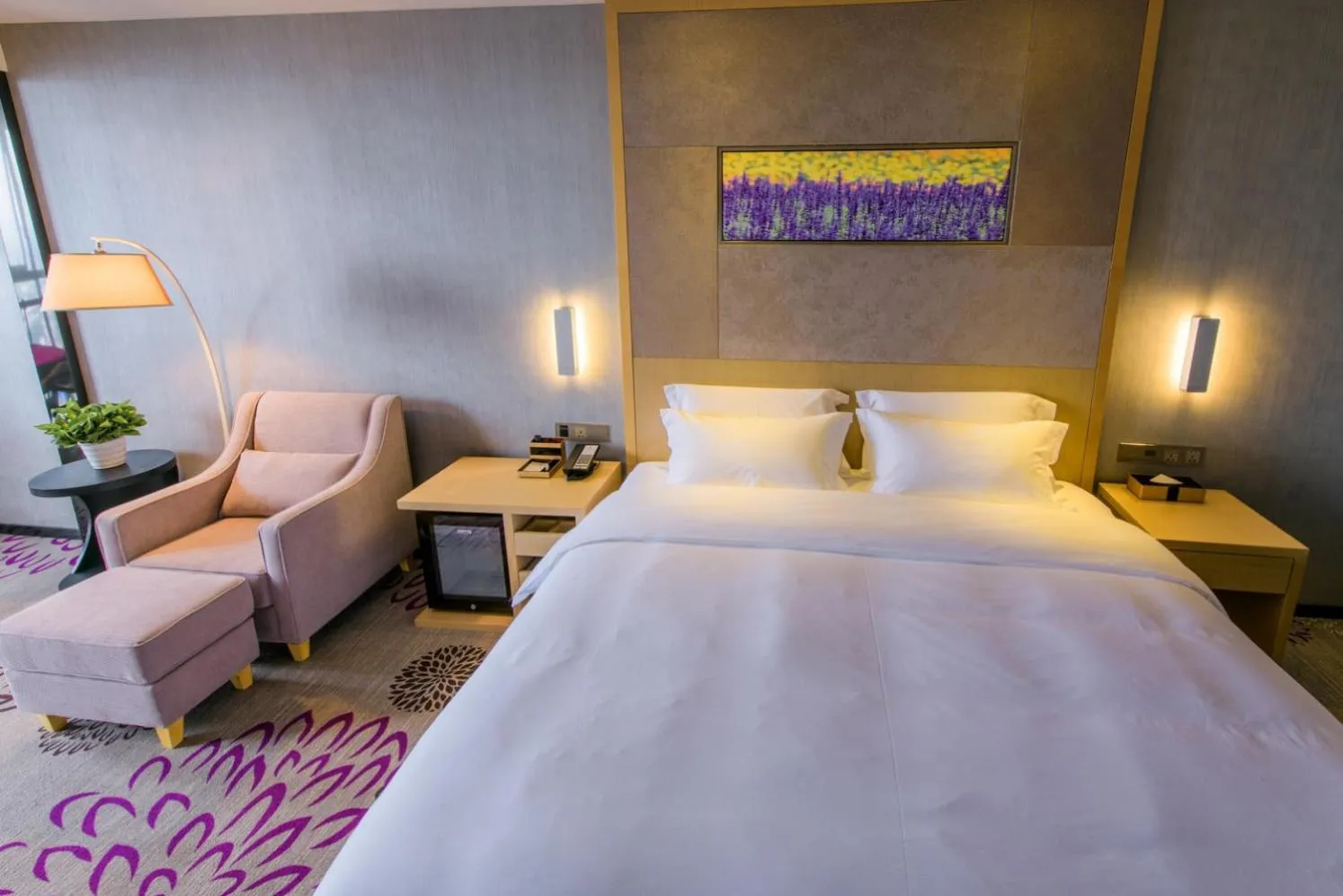 Bed in Lavande Hotels·Chengdu Shuangliu International Airport
