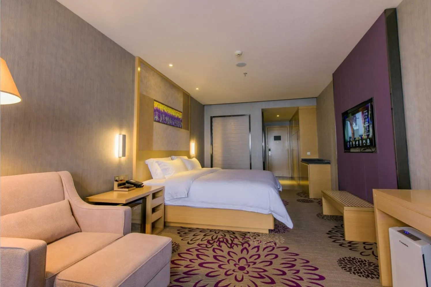 Bed in Lavande Hotels·Chengdu Shuangliu International Airport