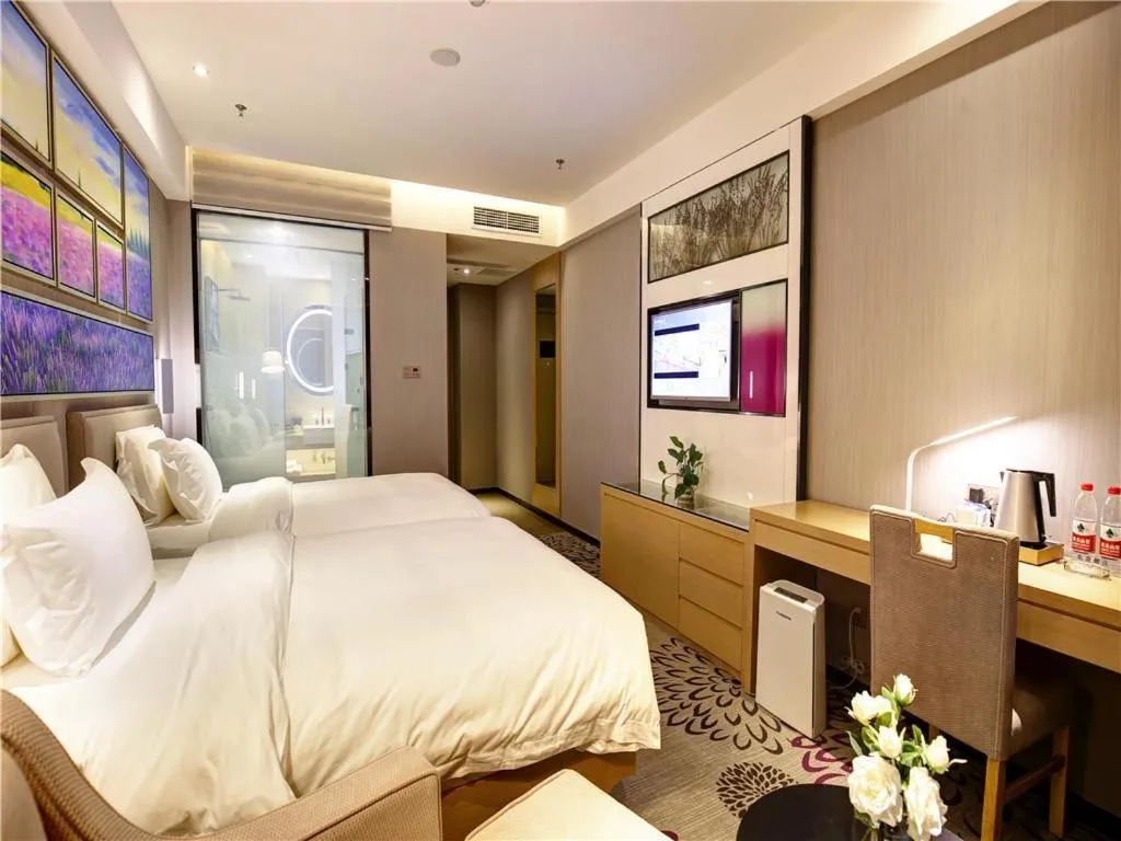 Bed in Lavande Hotel Chengdu Dafeng Shixi Park Subway Station