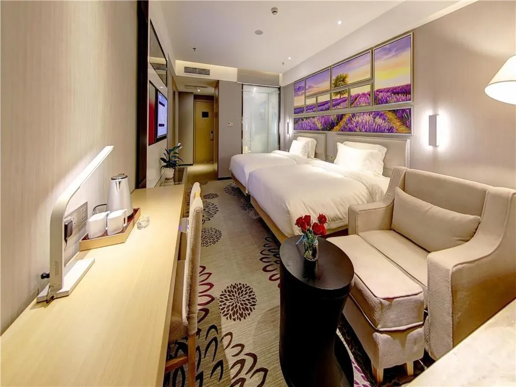 Bed in Lavande Hotel Chengdu Dafeng Shixi Park Subway Station