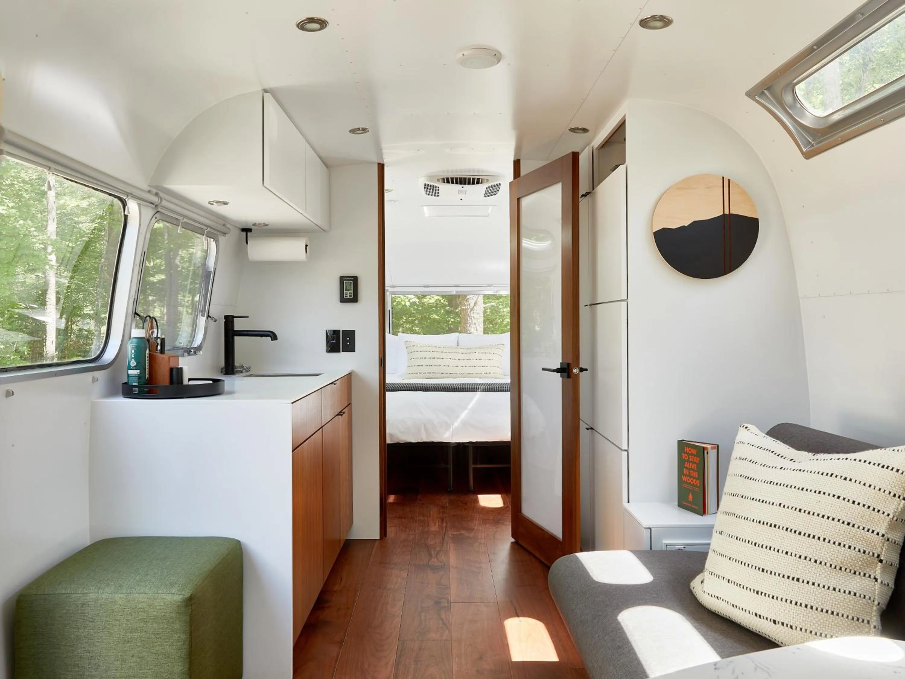 Kitchen or kitchenette, Bed in AutoCamp Cape Cod