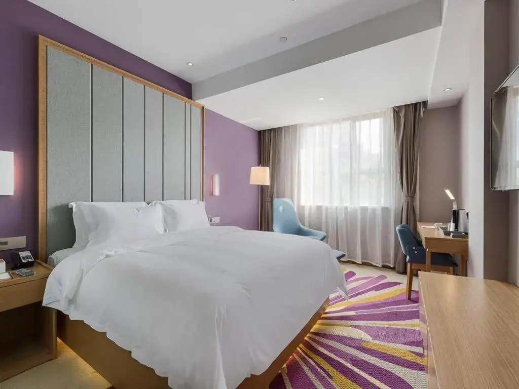 Bed in Lavande Hotels·Guangzhou Fangcun Jiaokou Metro Station Bed in Lavande Hotels·Guangzhou Fangcun Jiaokou Metro Station