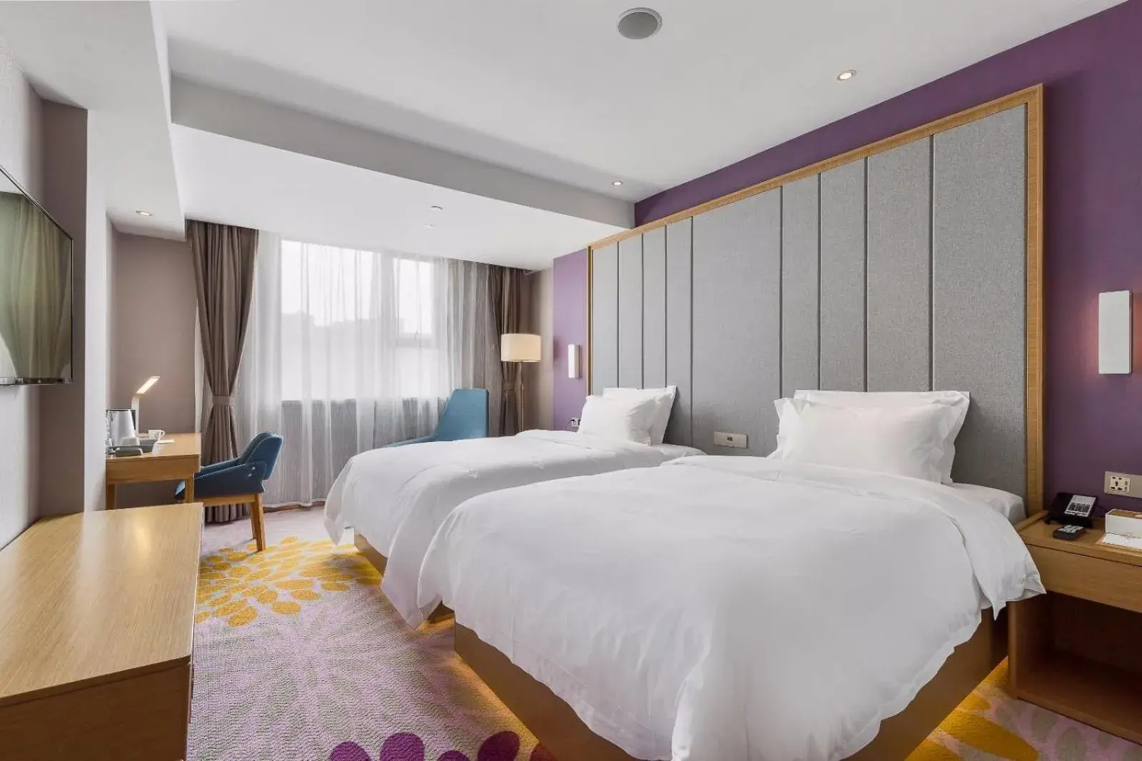 Bed in Lavande Hotels·Guangzhou Fangcun Jiaokou Metro Station Bed in Lavande Hotels·Guangzhou Fangcun Jiaokou Metro Station