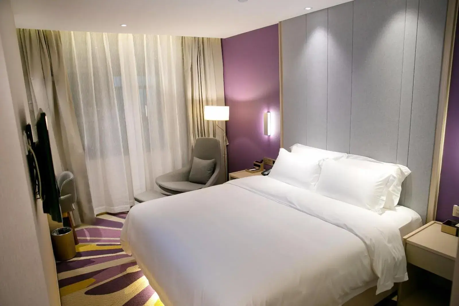 Bed in Lavande Hotels·Shenzhen North Railway Station Longhua Yicheng Center Bed in Lavande Hotels·Shenzhen North Railway Station Longhua Yicheng Center