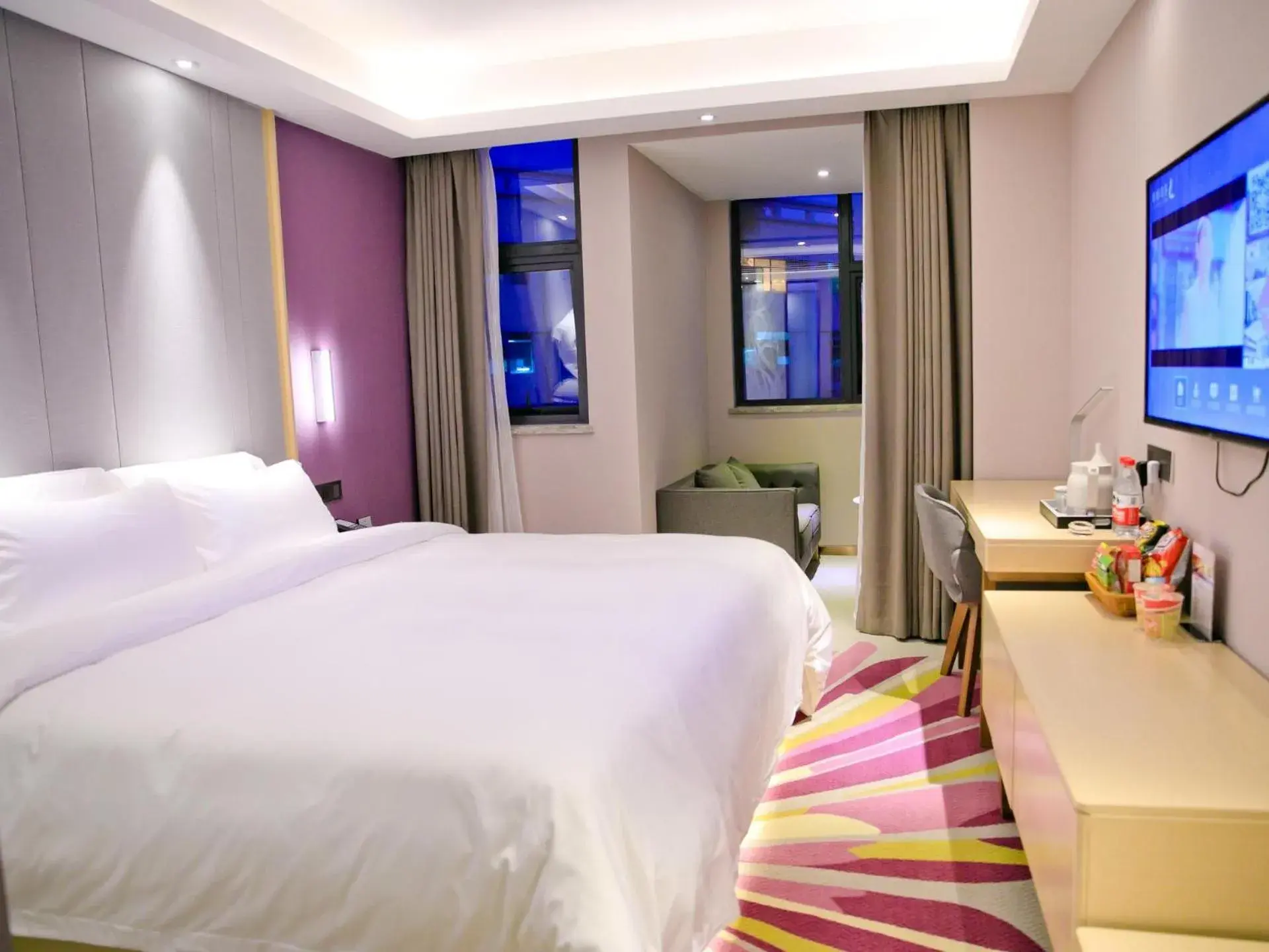 Bed in Lavande Hotels·Shenzhen North Railway Station Longhua Bus Terminal Bed in Lavande Hotels·Shenzhen North Railway Station Longhua Bus Terminal