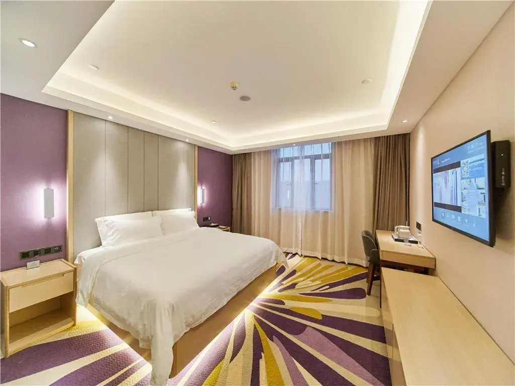 Bed in Lavande Hotels·Foshan West Railway Station Luocun Bed in Lavande Hotels·Foshan West Railway Station Luocun