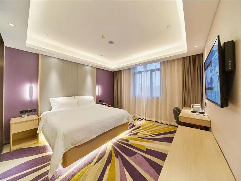 Bed in Lavande Hotels·Foshan West Railway Station Luocun Bed in Lavande Hotels·Foshan West Railway Station Luocun