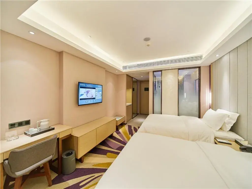 Bed in Lavande Hotels·Foshan West Railway Station Luocun Bed in Lavande Hotels·Foshan West Railway Station Luocun